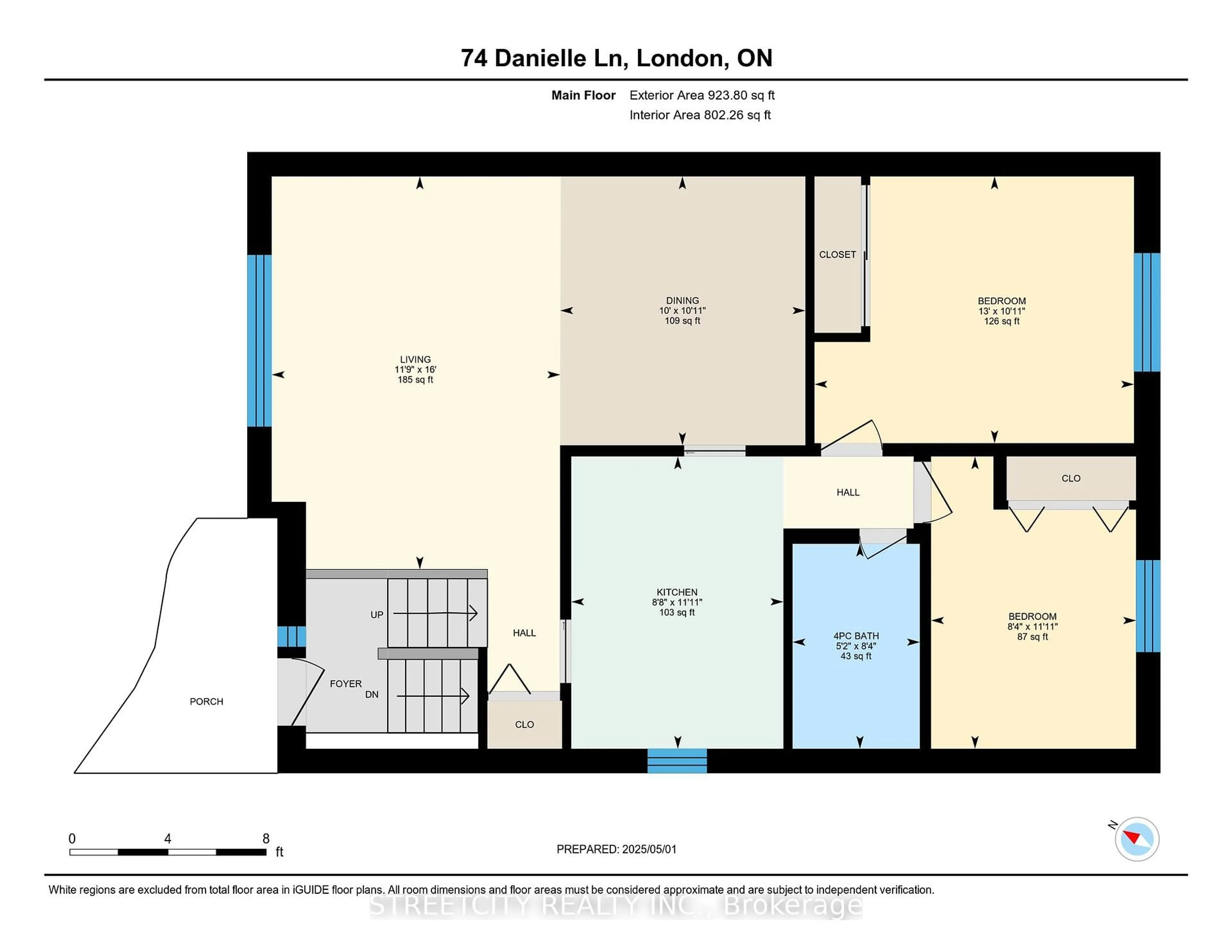 Floor plan for 74 Danielle Lane, London East Ontario N5W 5Z2