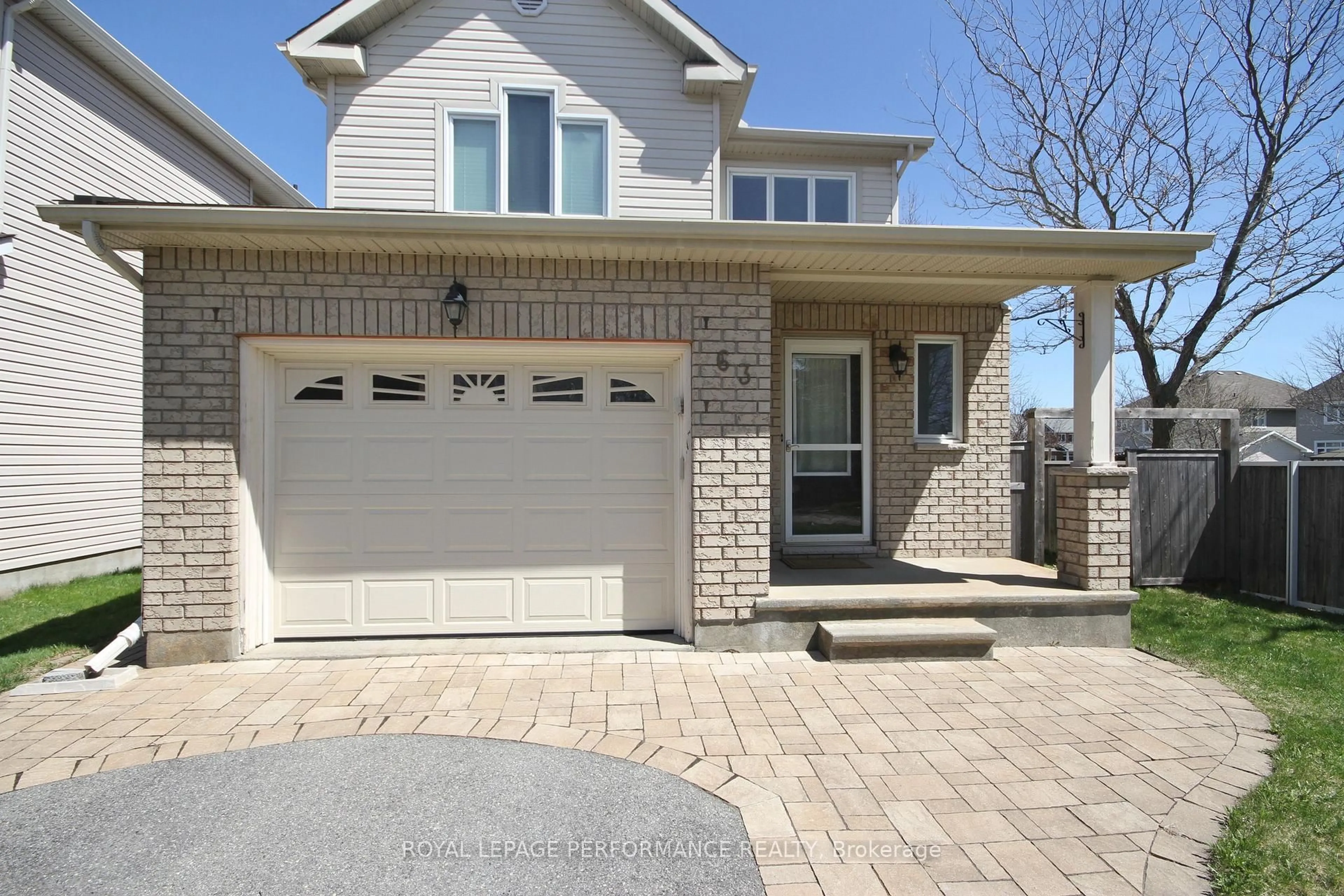 Home with brick exterior material, street for 63 Ambiance Dr, Ottawa Ontario K2G 6Y3