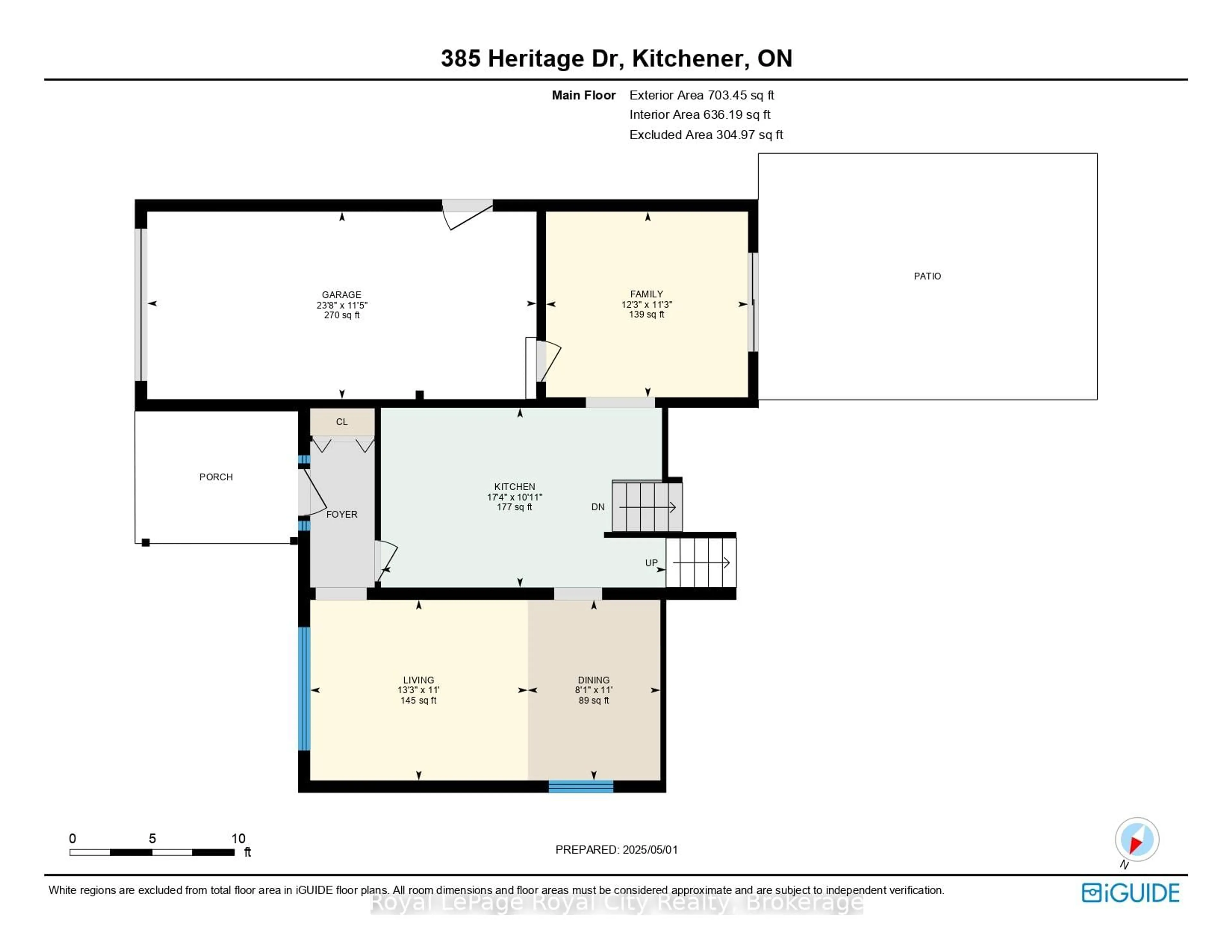 Floor plan for 385 Heritage Dr, Kitchener Ontario N2B 3K9