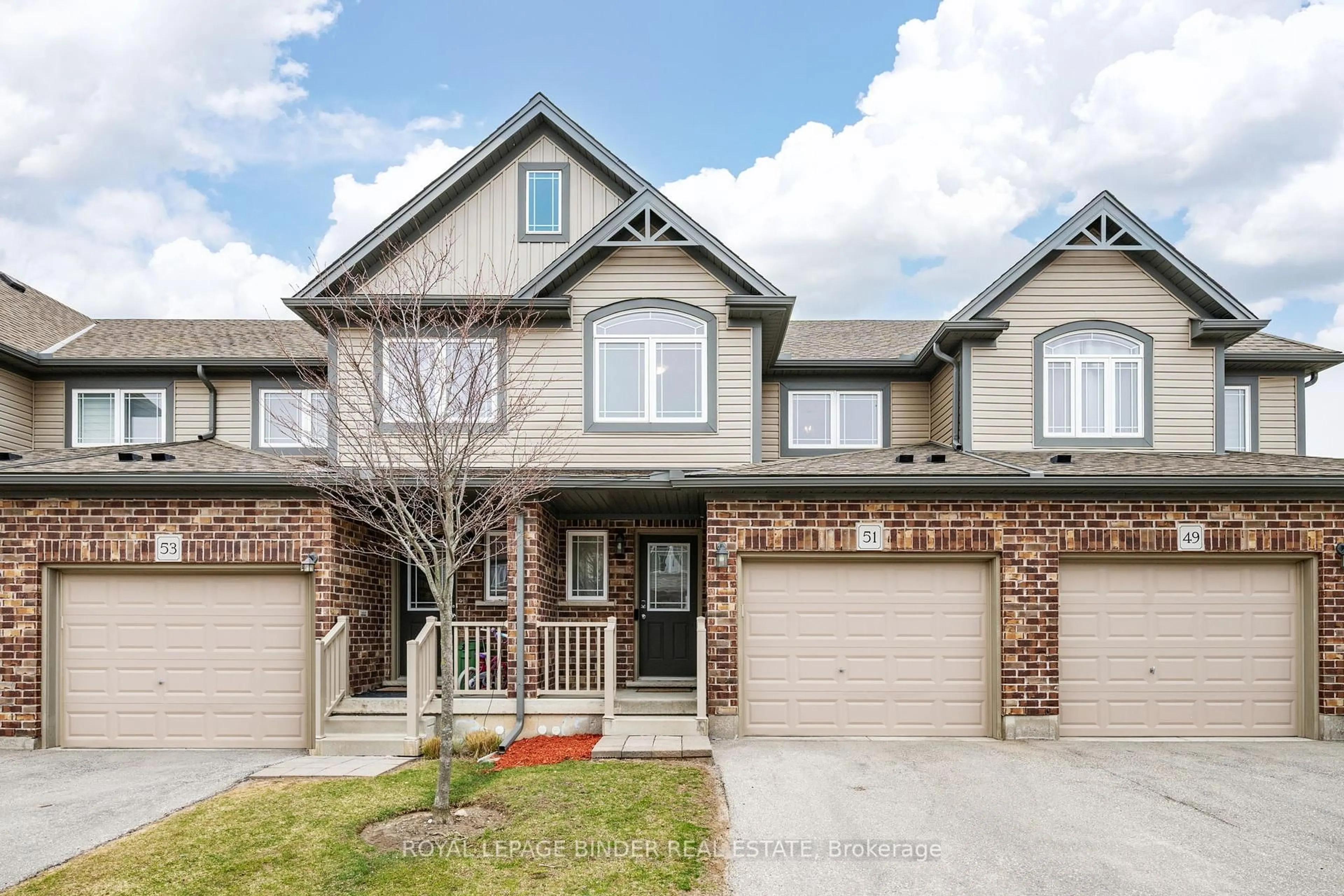 Home with brick exterior material, street for 1220 Riverbend Rd #51, London South Ontario N6K 0G5