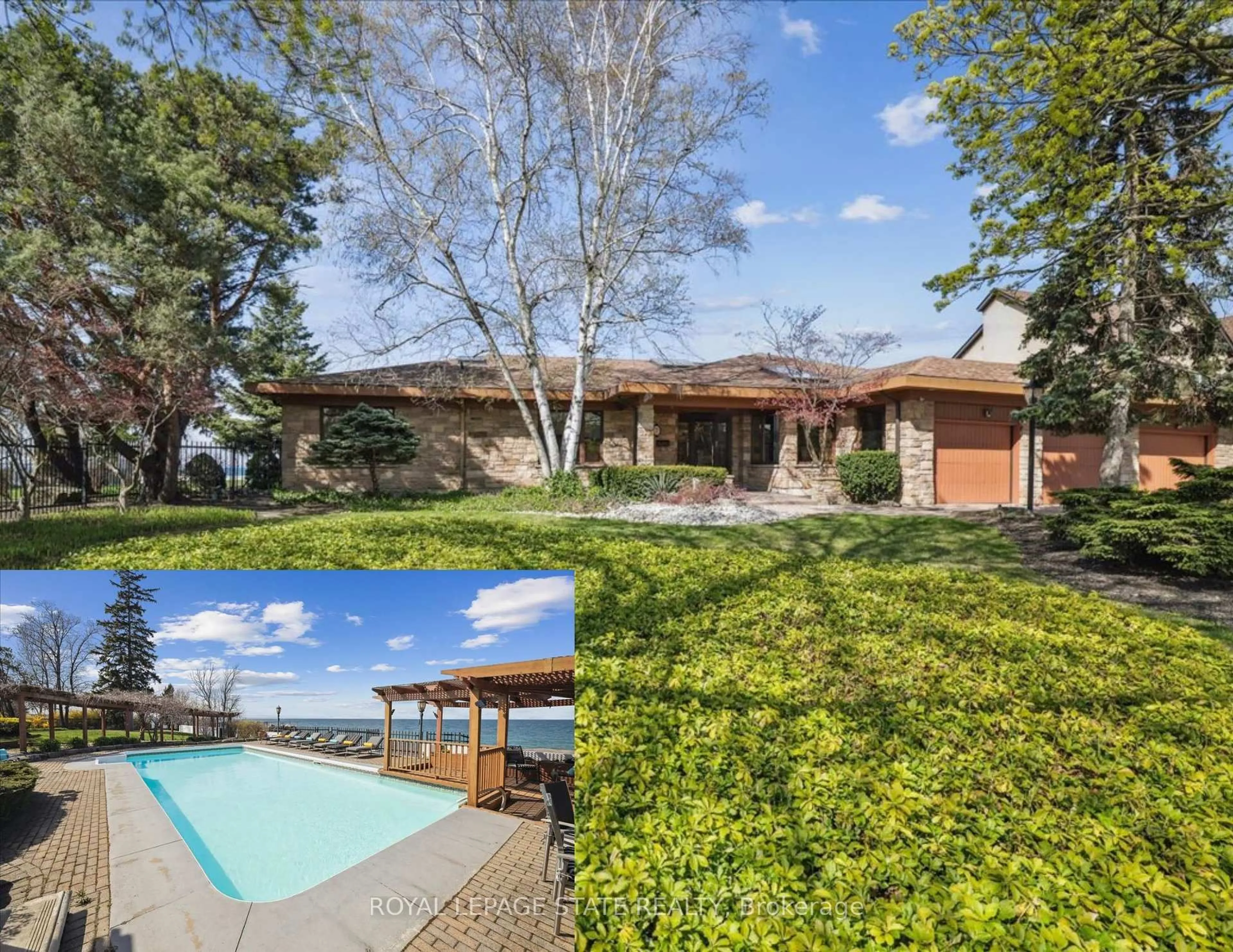 A pic from outside/outdoor area/front of a property/back of a property/a pic from drone, water/lake/river/ocean view for 7 Lakegate Dr, Hamilton Ontario L8E 3T7