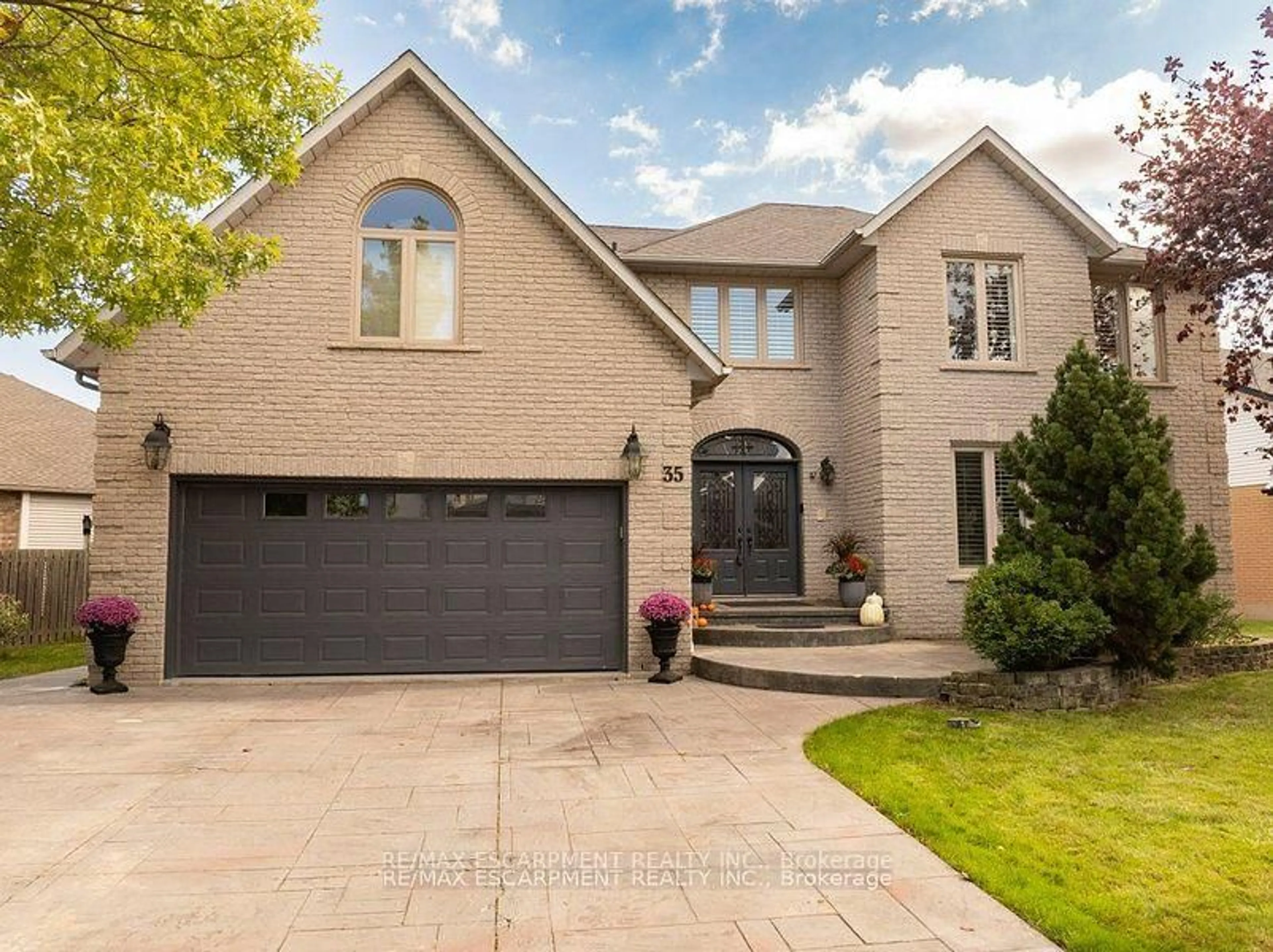 Home with brick exterior material, street for 35 Lido Dr, Hamilton Ontario L8E 5E8