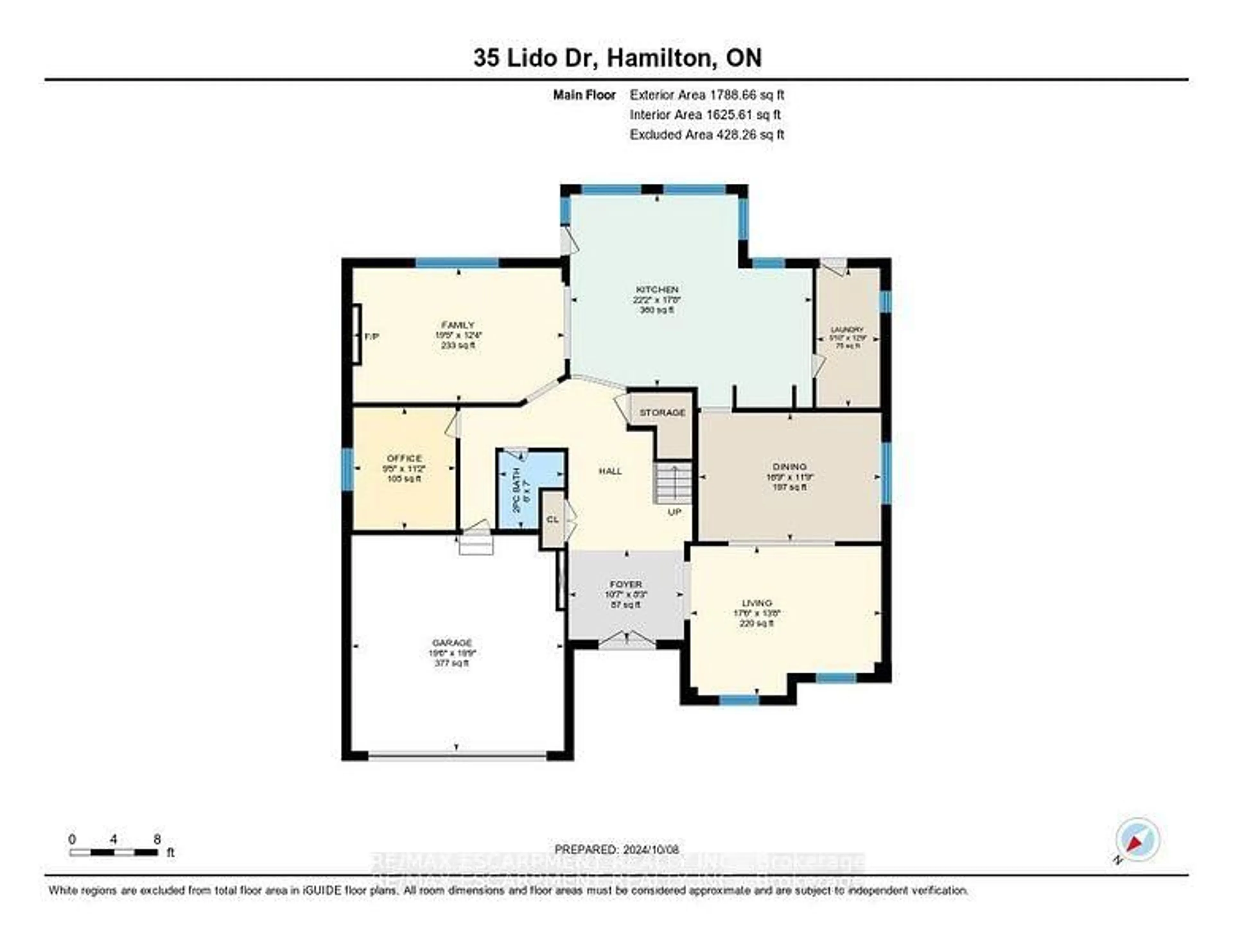 Floor plan for 35 Lido Dr, Hamilton Ontario L8E 5E8