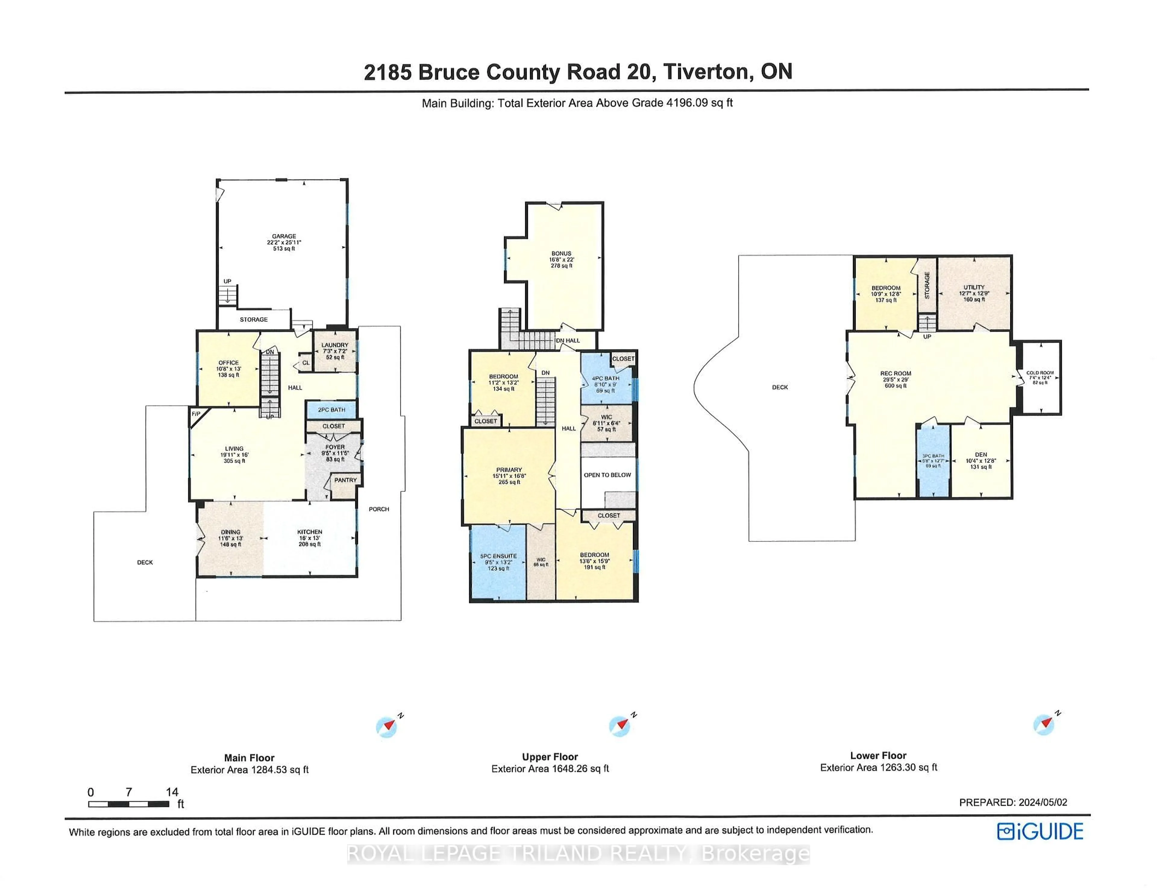 Floor plan for 2185 BRUCE ROAD 20 N/A, Kincardine Ontario N0G 2T0