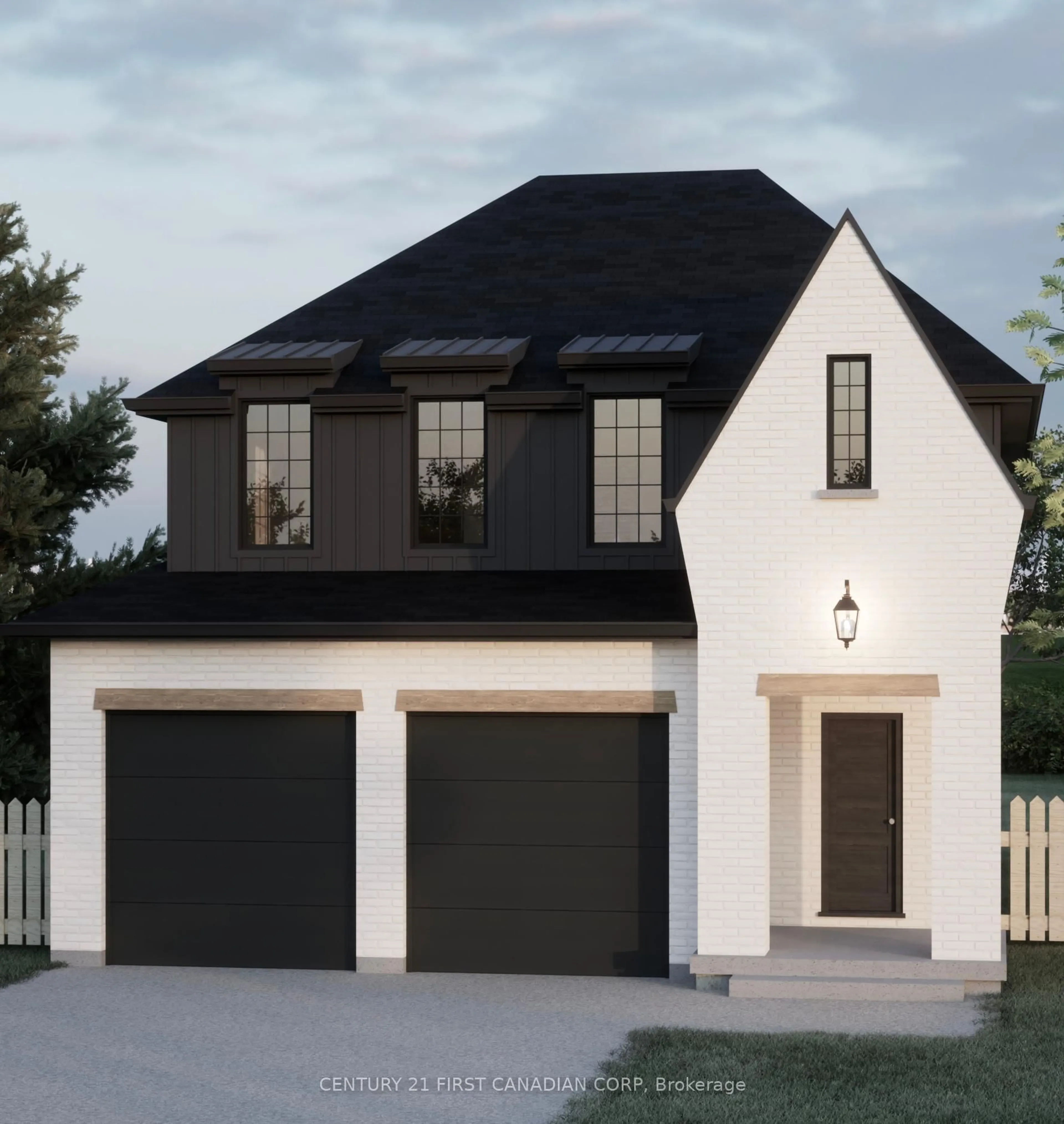 Home with brick exterior material, street for 204 FOXBOROUGH Pl, Thames Centre Ontario N0M 2P0