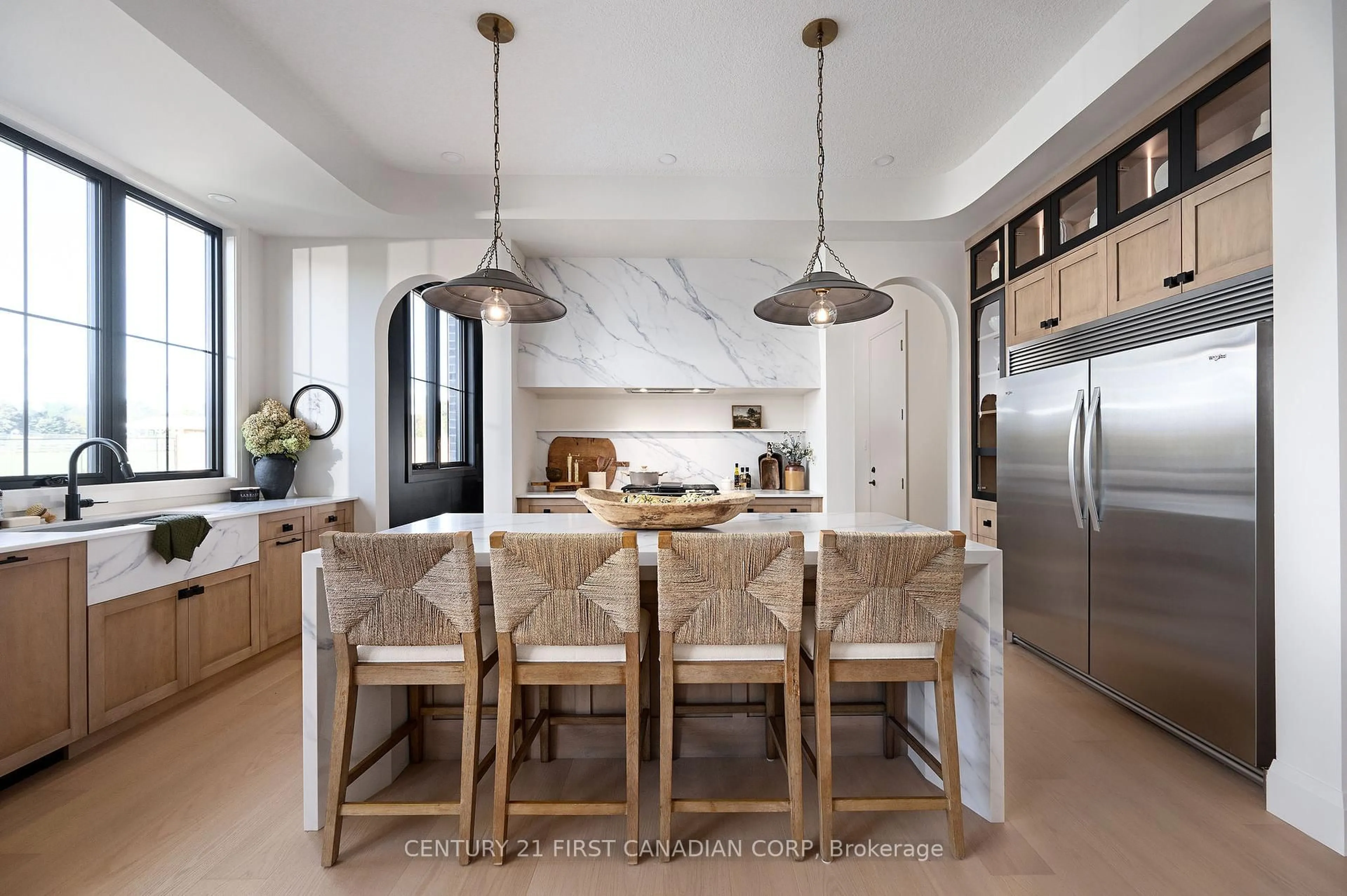 Contemporary kitchen, ceramic/tile floor for 240 FOXBOROUGH Pl, Thames Centre Ontario N0M 2P0