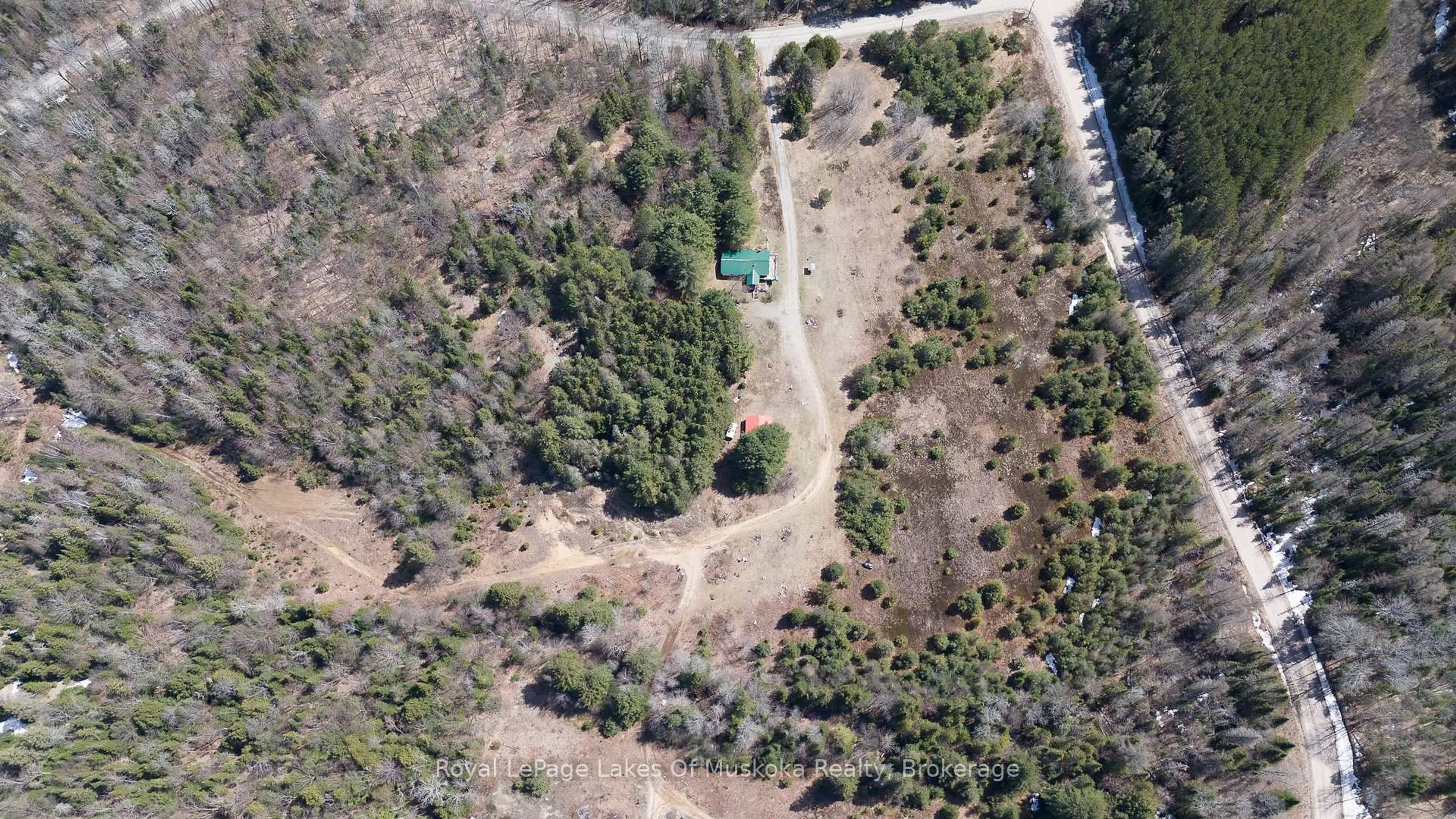 A pic from outside/outdoor area/front of a property/back of a property/a pic from drone, forest/trees view for 404 Stisted Rd, Ryerson Ontario P0A 1C0