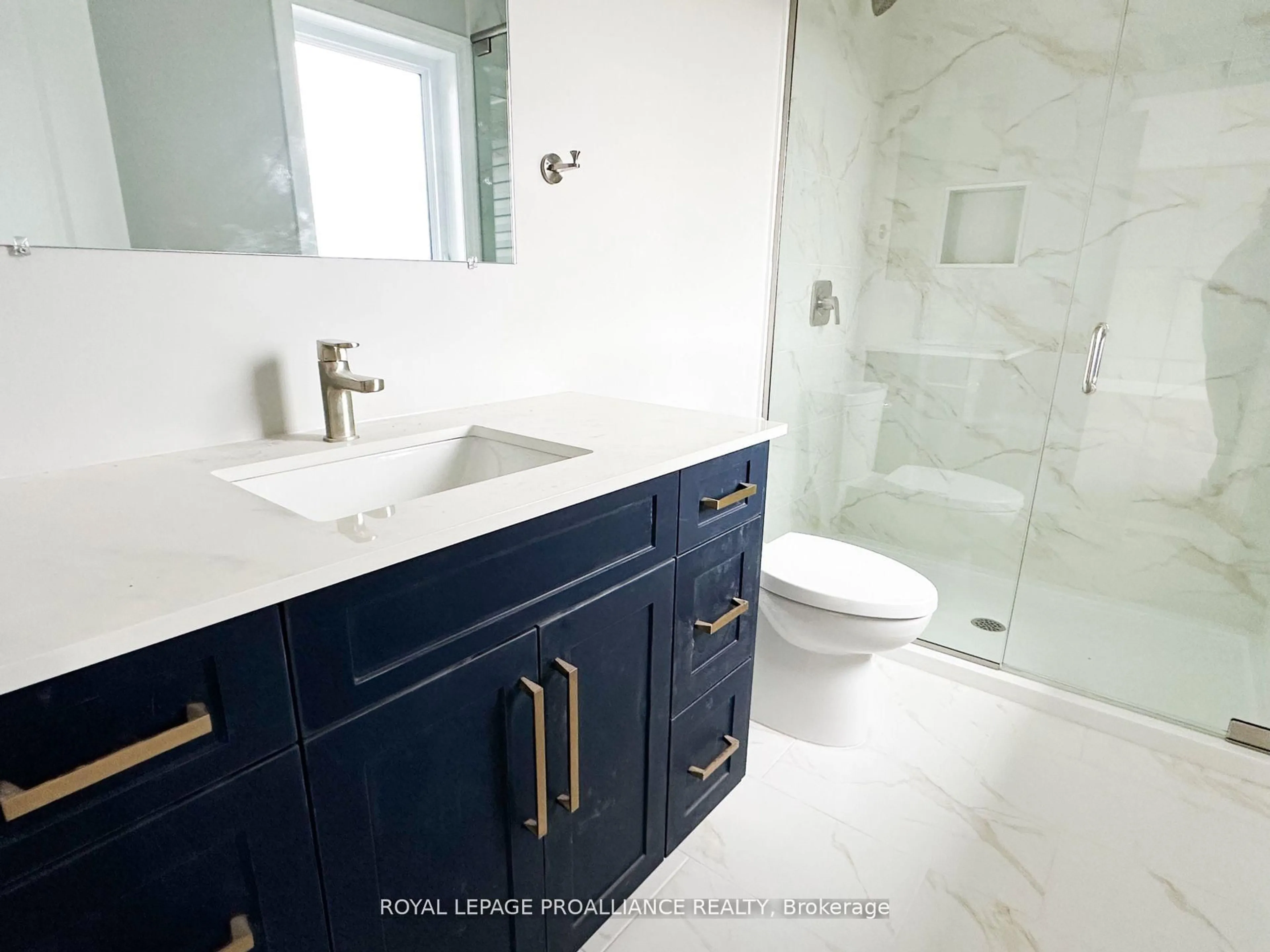 Contemporary bathroom, ceramic/tile floor for 61 Meagan Lane, Hastings Ontario K0K 2C0