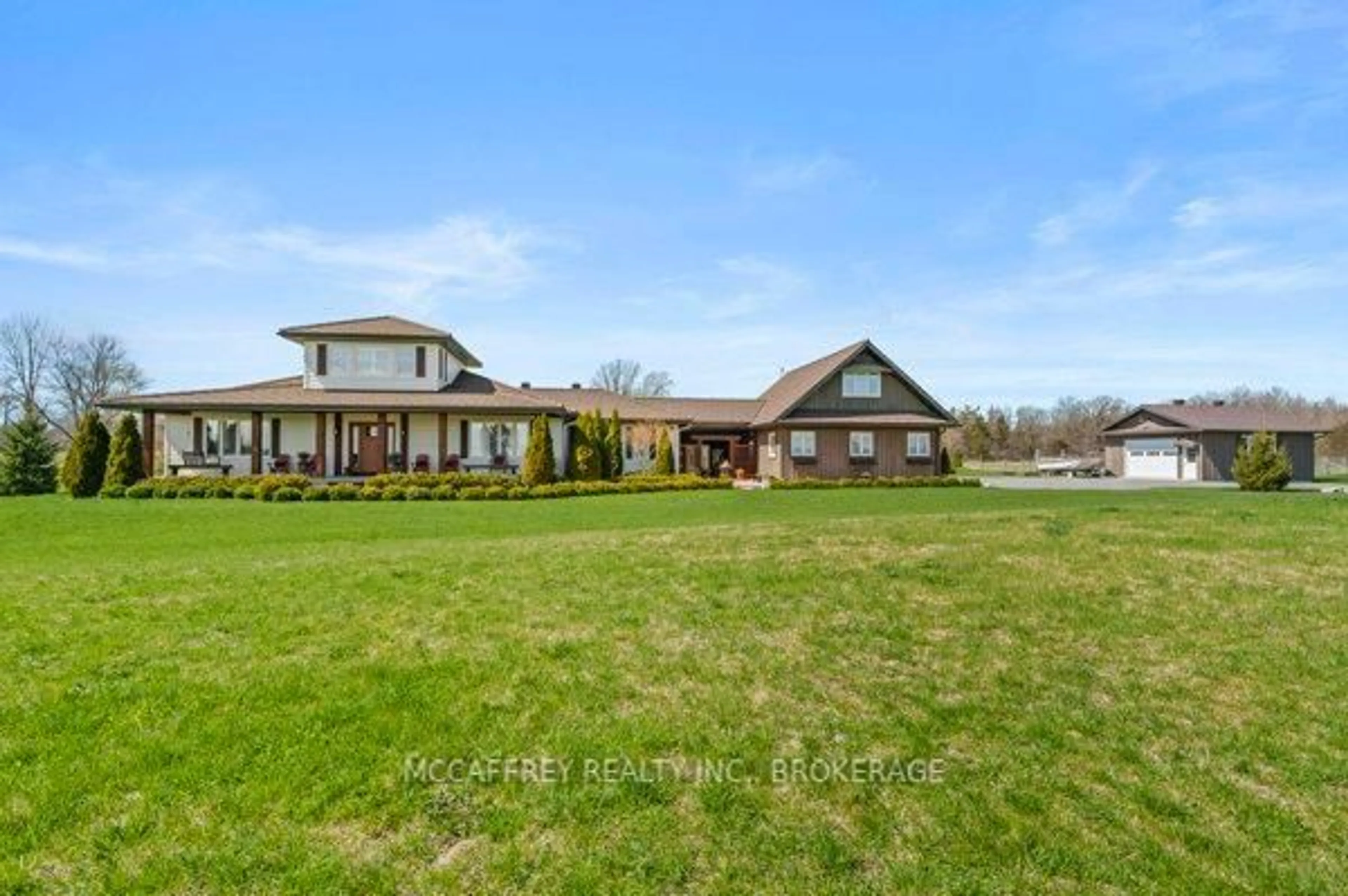 A pic from outside/outdoor area/front of a property/back of a property/a pic from drone, water/lake/river/ocean view for 4640 County Rd 9 N/A, Napanee Ontario K7R 3K8