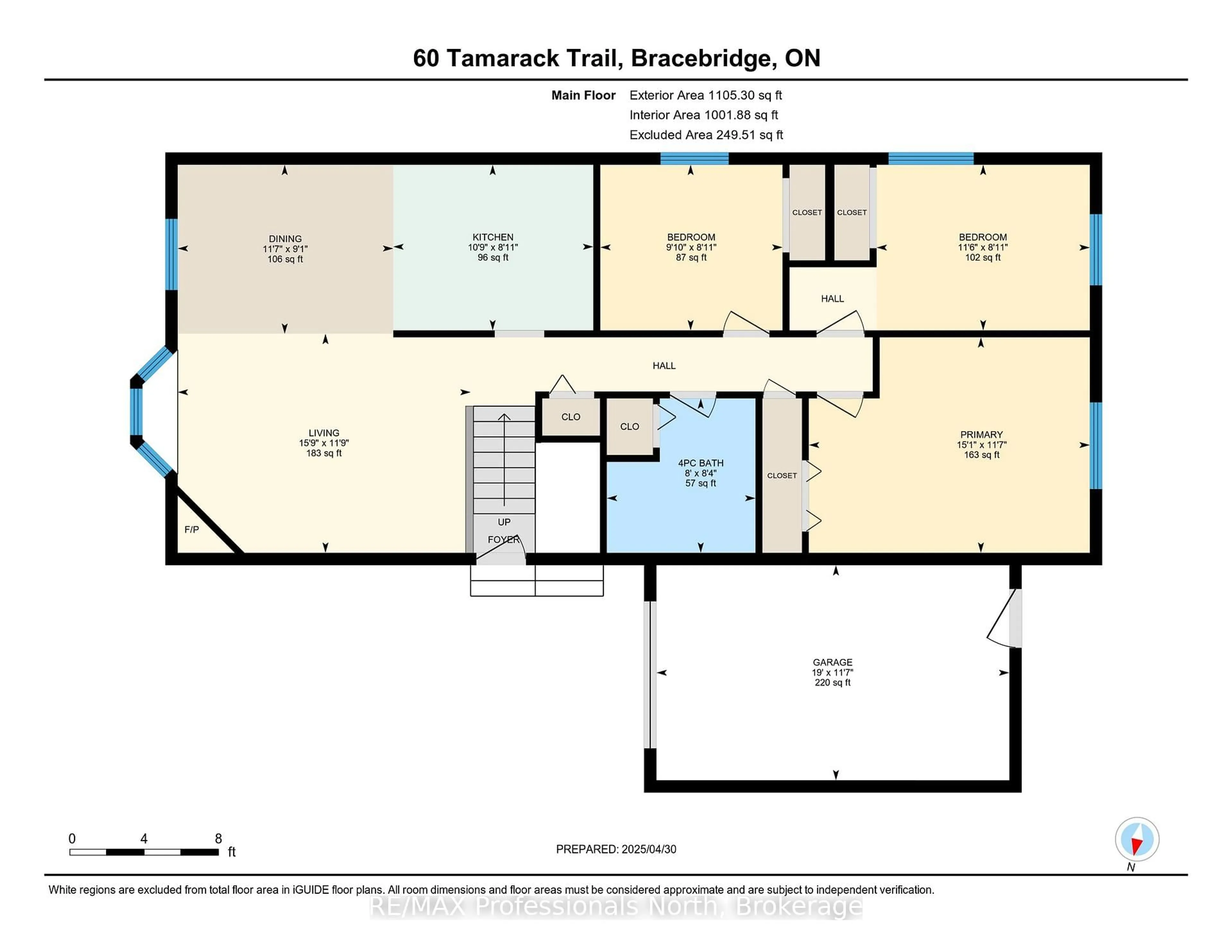 Floor plan for 60 Tamarack Tr, Bracebridge Ontario P1L 1Z1