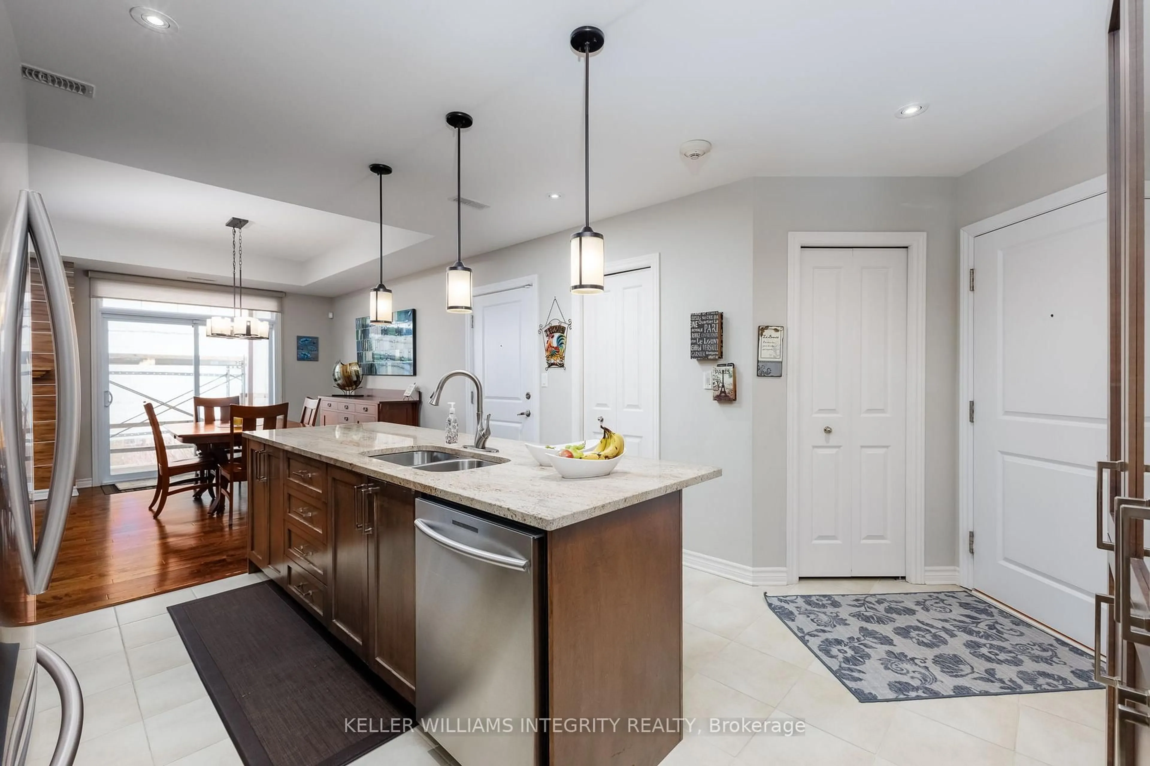 Open concept kitchen, ceramic/tile floor for 70 Prestige Circ #7, Ottawa Ontario K4A 0Y1