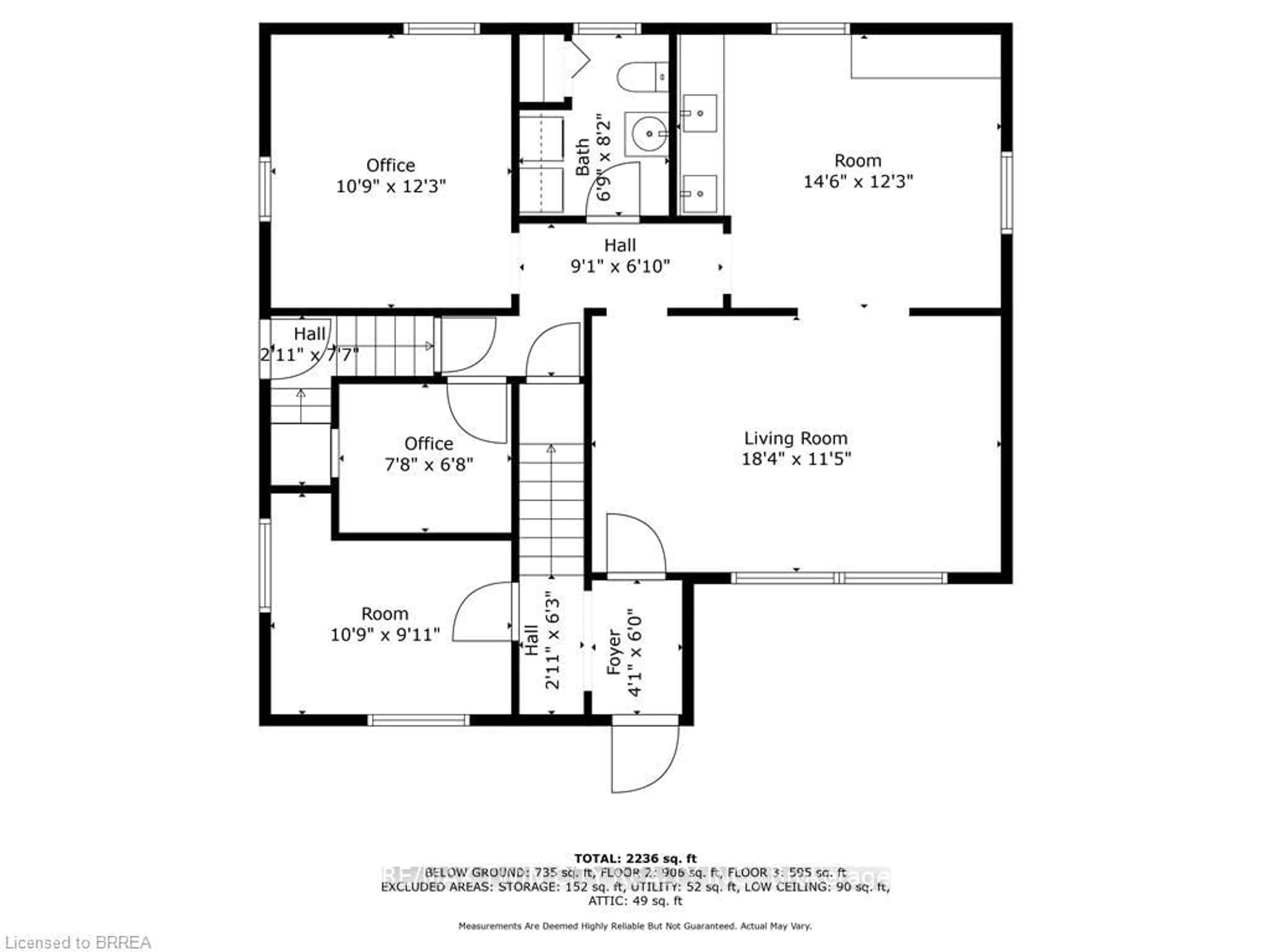 Floor plan for 584 Colborne St, Brantford Ontario N3S 3P6