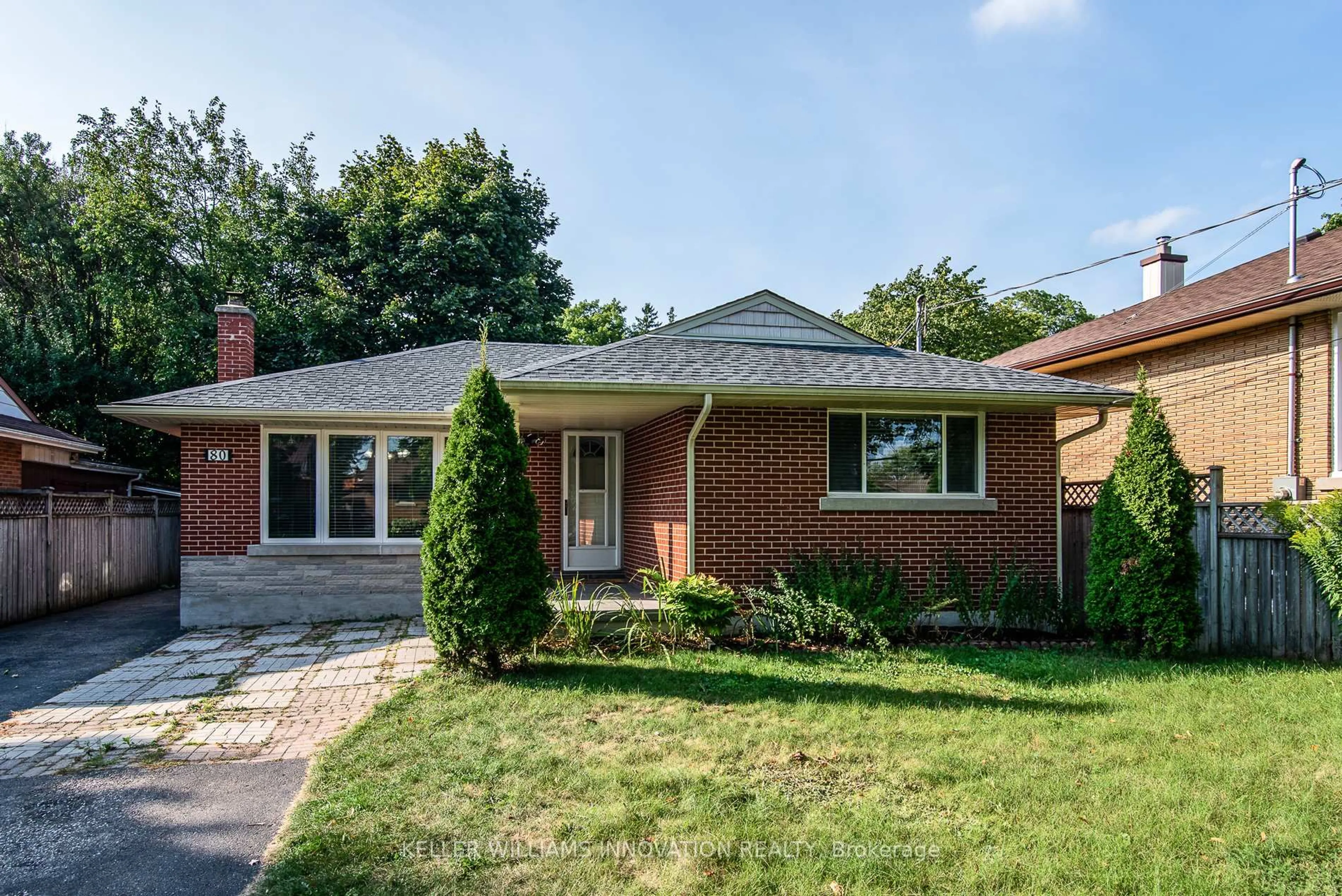 Home with brick exterior material, street for 80 Clive Rd, Kitchener Ontario N2H 3N6