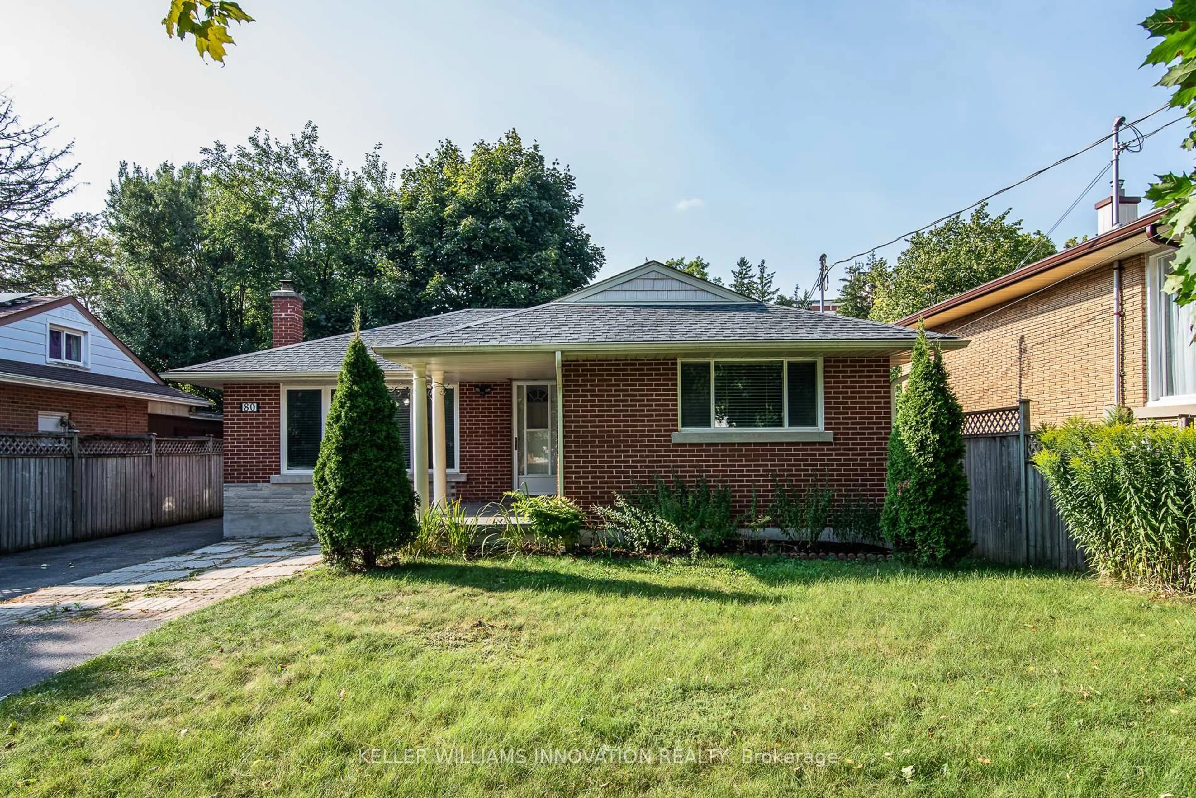 Home with brick exterior material, street for 80 Clive Rd, Kitchener Ontario N2H 3N6