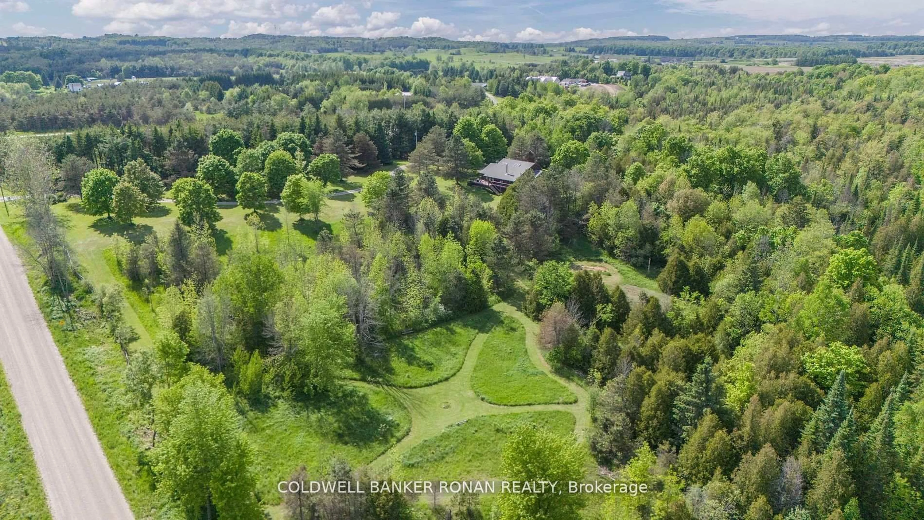 A pic from outside/outdoor area/front of a property/back of a property/a pic from drone, forest/trees view for 487283 Sideroad 30 N/A, Mono Ontario L9V 1H1