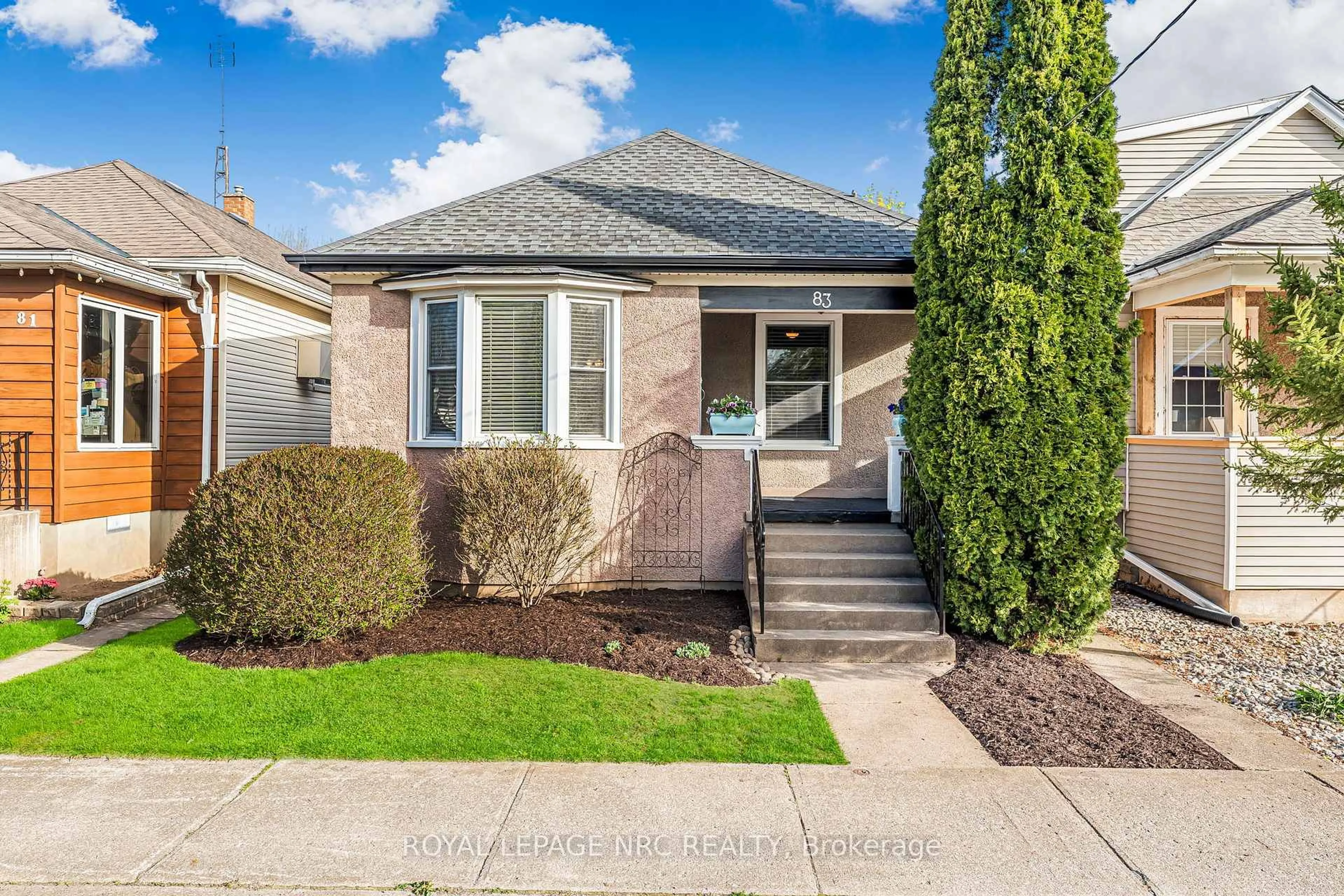 Home with brick exterior material, street for 83 Pleasant Ave, St. Catharines Ontario L2R 1X9