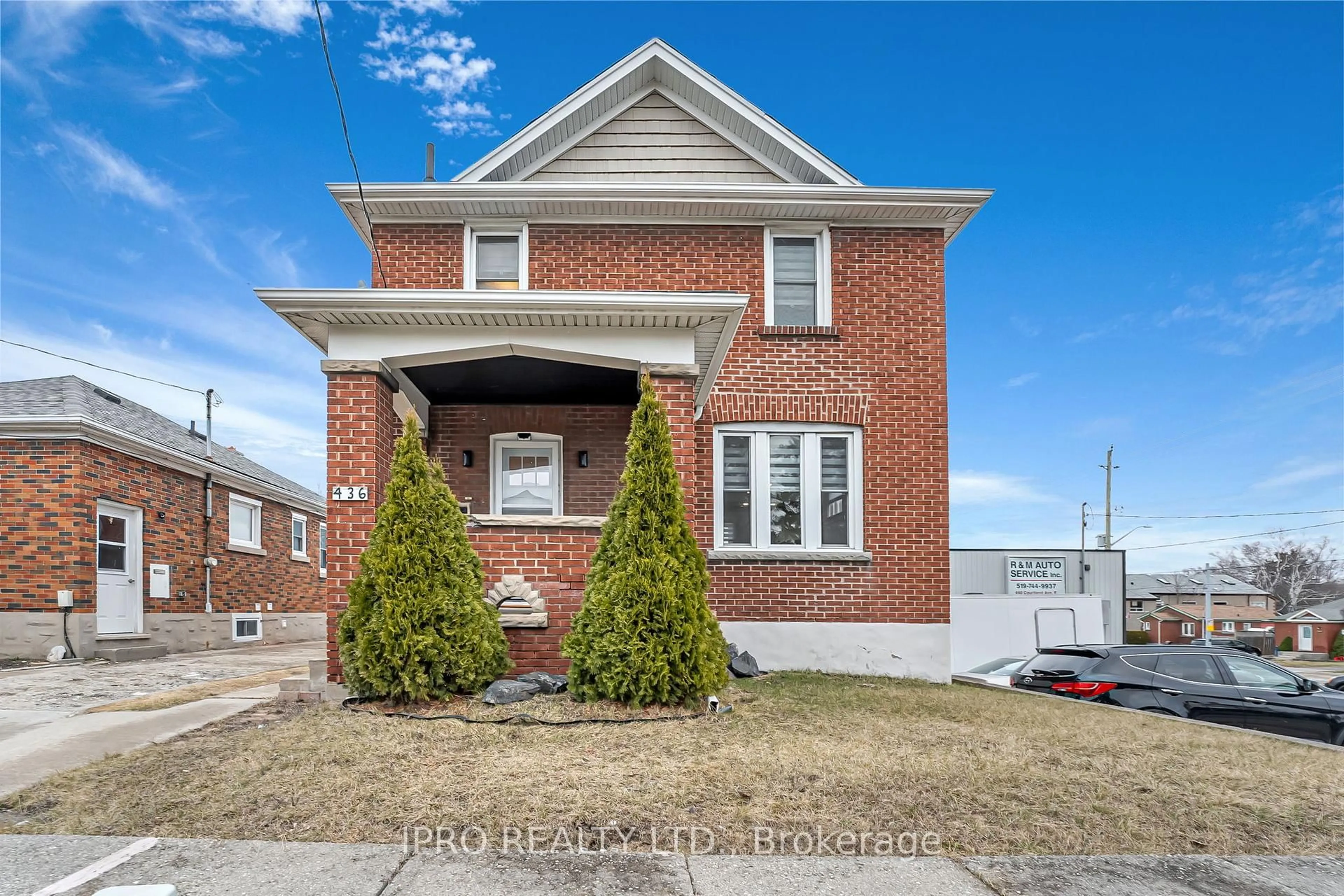 Home with brick exterior material, street for 436 Courtland Ave, Kitchener Ontario N2G 2W4