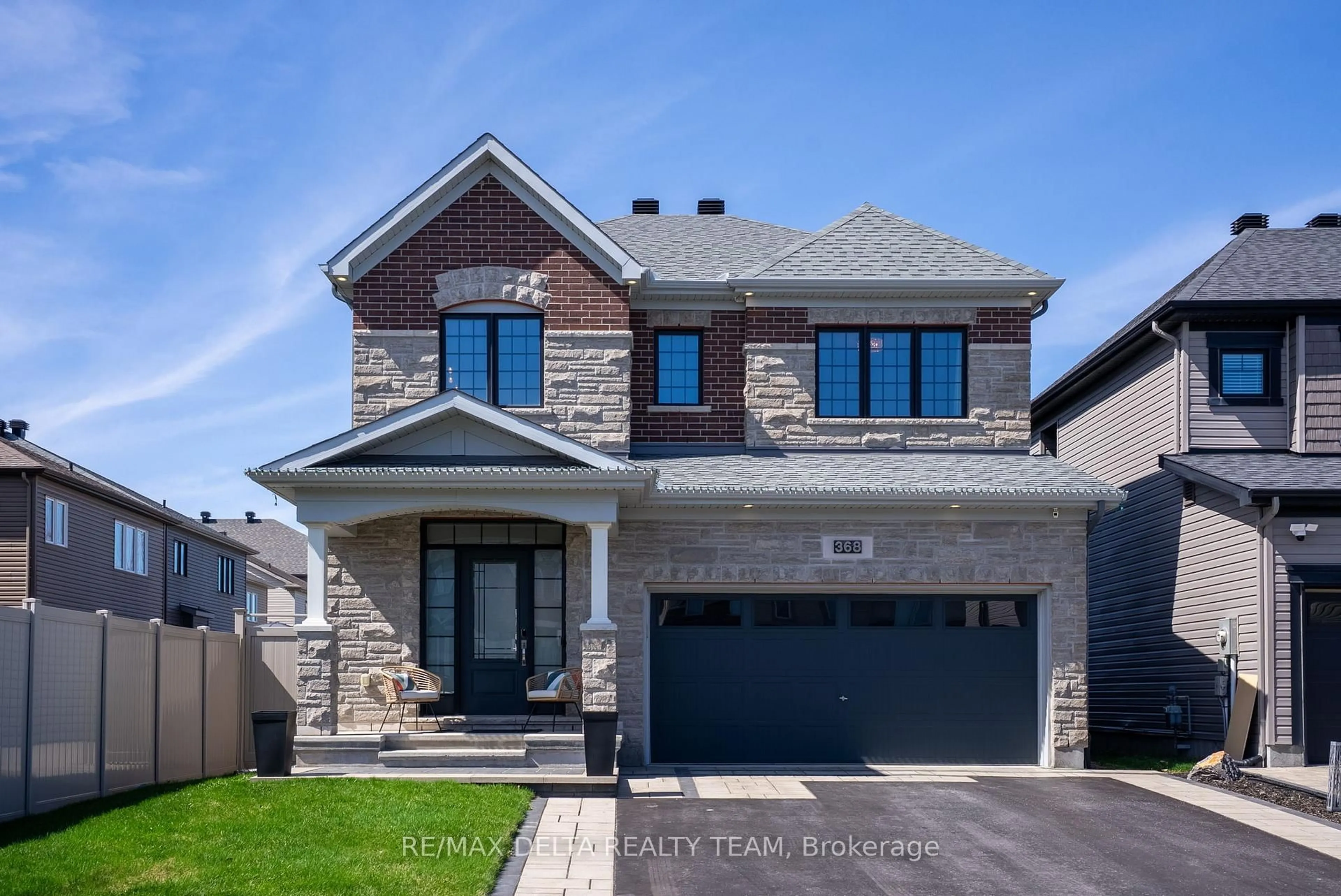 Home with brick exterior material, street for 368 Hepatica Way, Ottawa Ontario K4A 0Z1