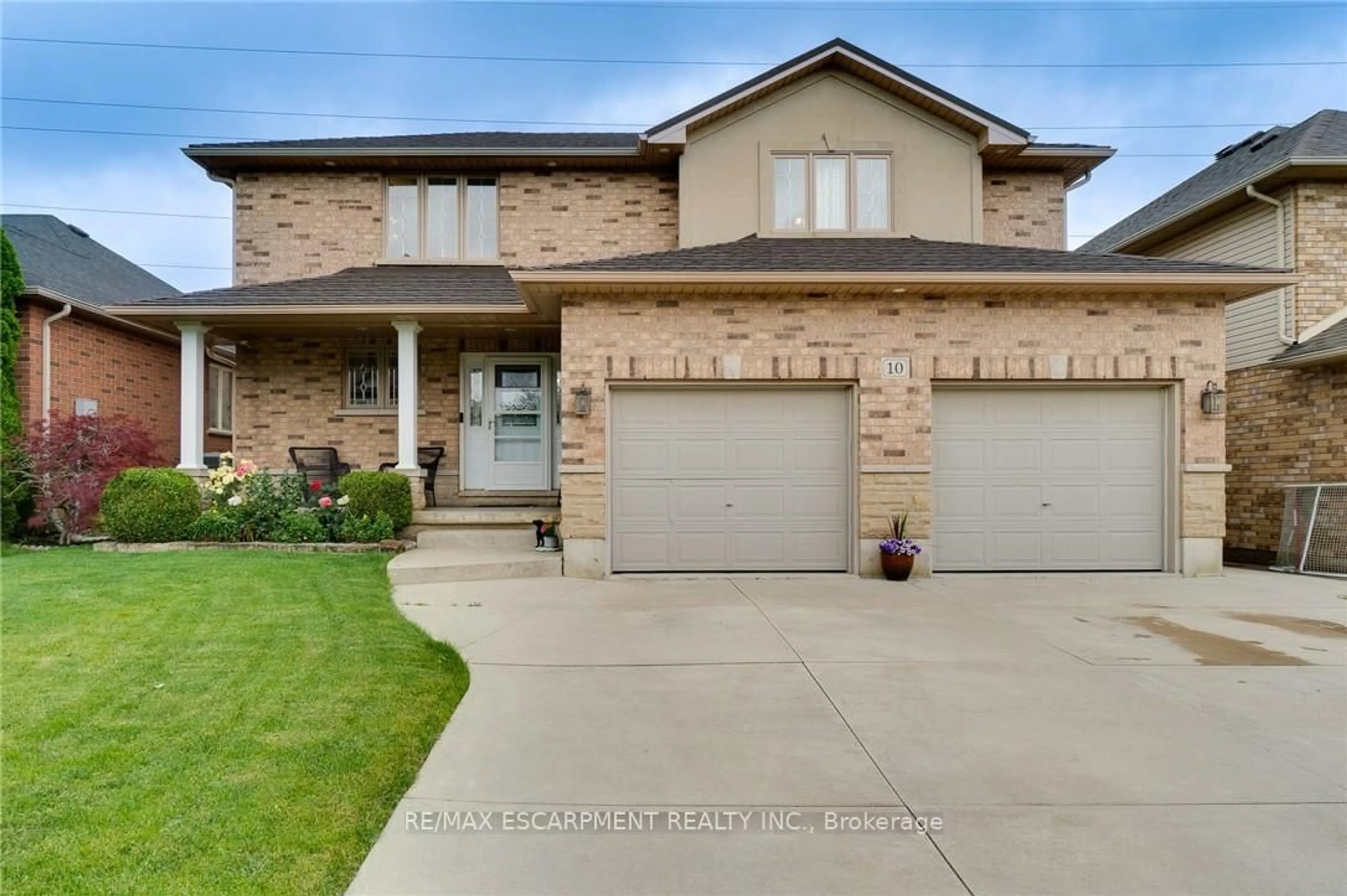 Home with brick exterior material, street for 10 Grassyplain Dr, Hamilton Ontario L0R 1W0