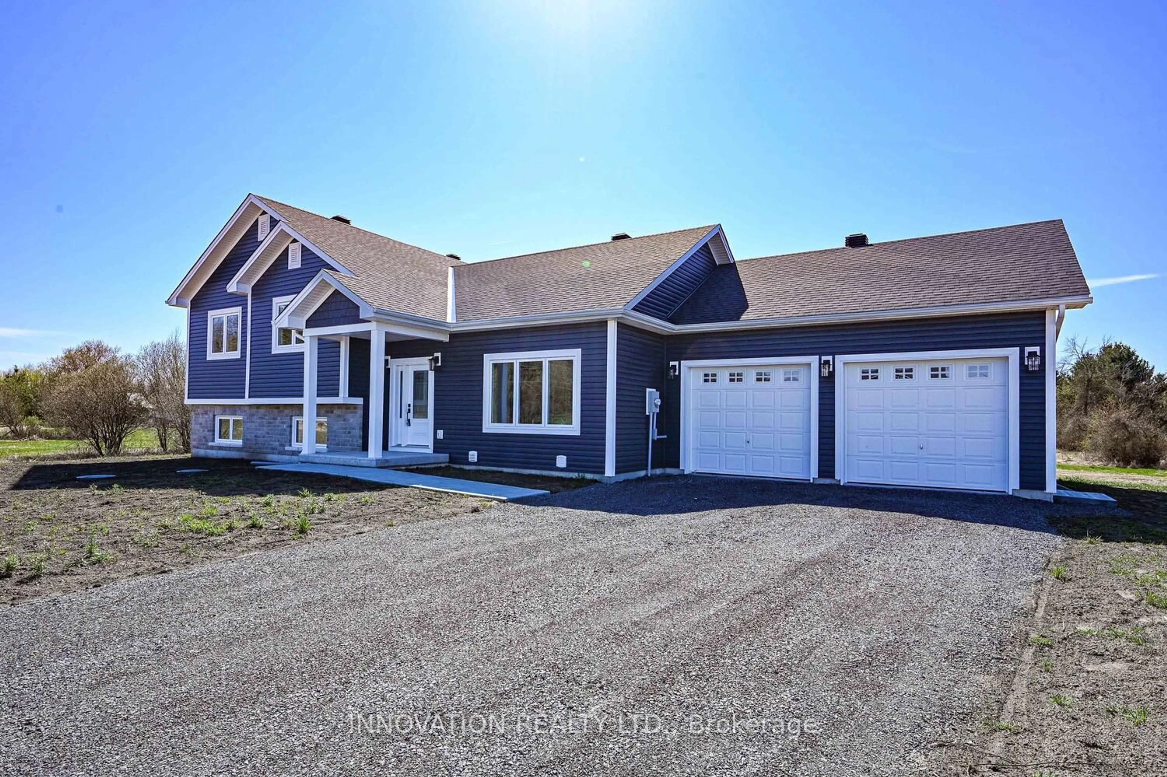 Home with vinyl exterior material, street for 10076 Nation River Rd, South Dundas Ontario K0E 1W0