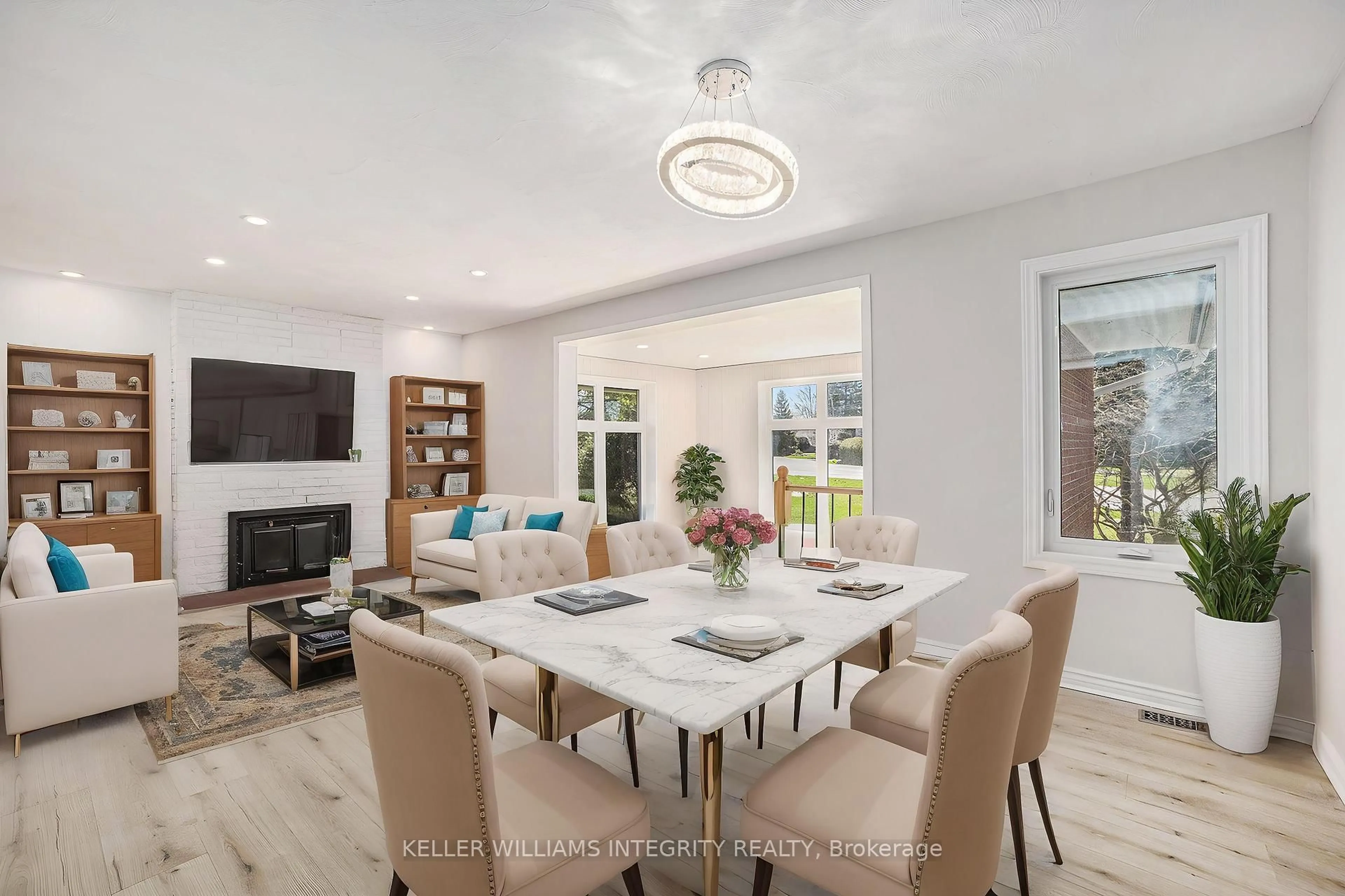 Dining room, ceramic/tile floor for 1401 Lowen Dr, Ottawa Ontario K1V 1H3