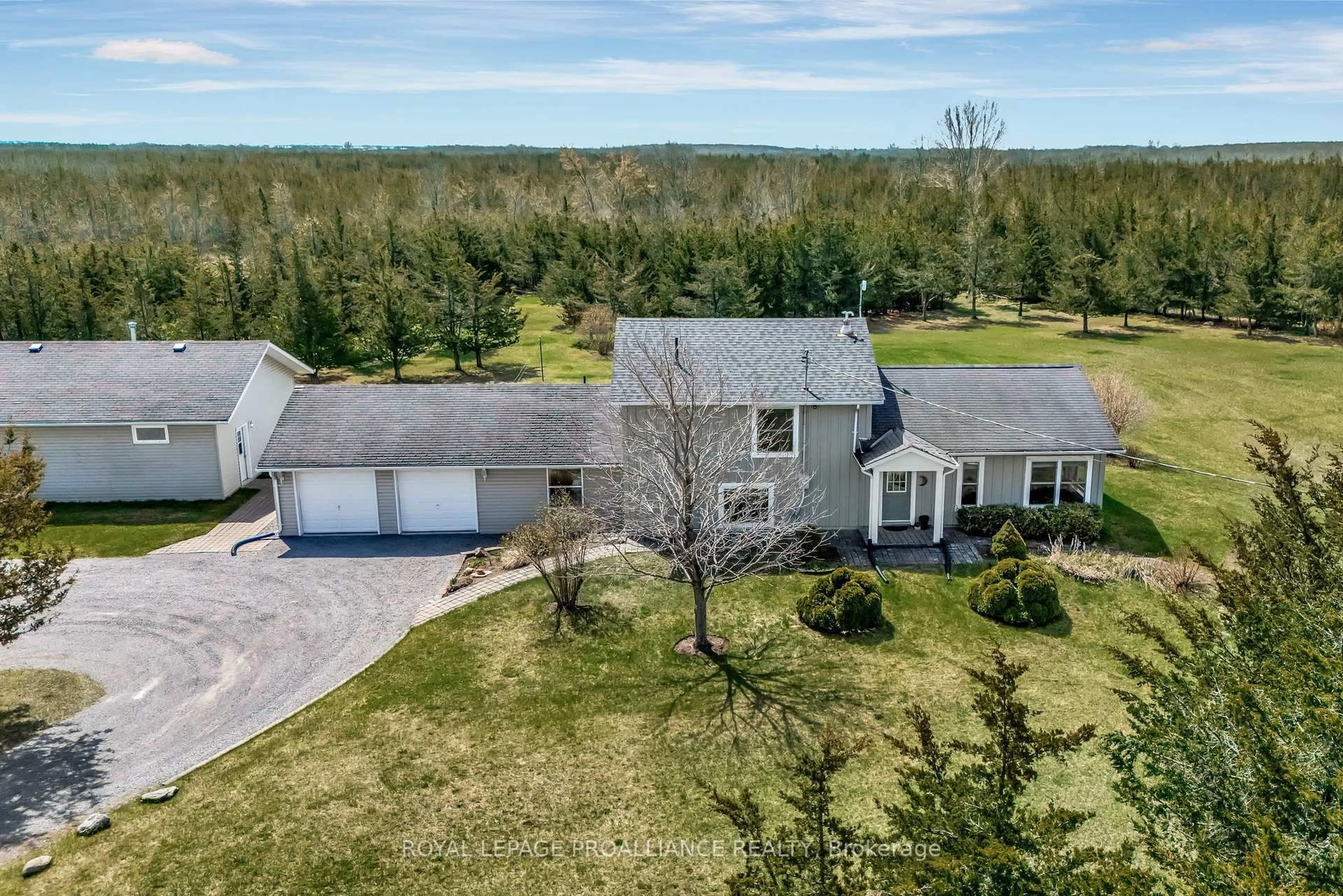 A pic from outside/outdoor area/front of a property/back of a property/a pic from drone, unknown for 2508 County Rd 7 Rd, Prince Edward County Ontario K0K 2T0
