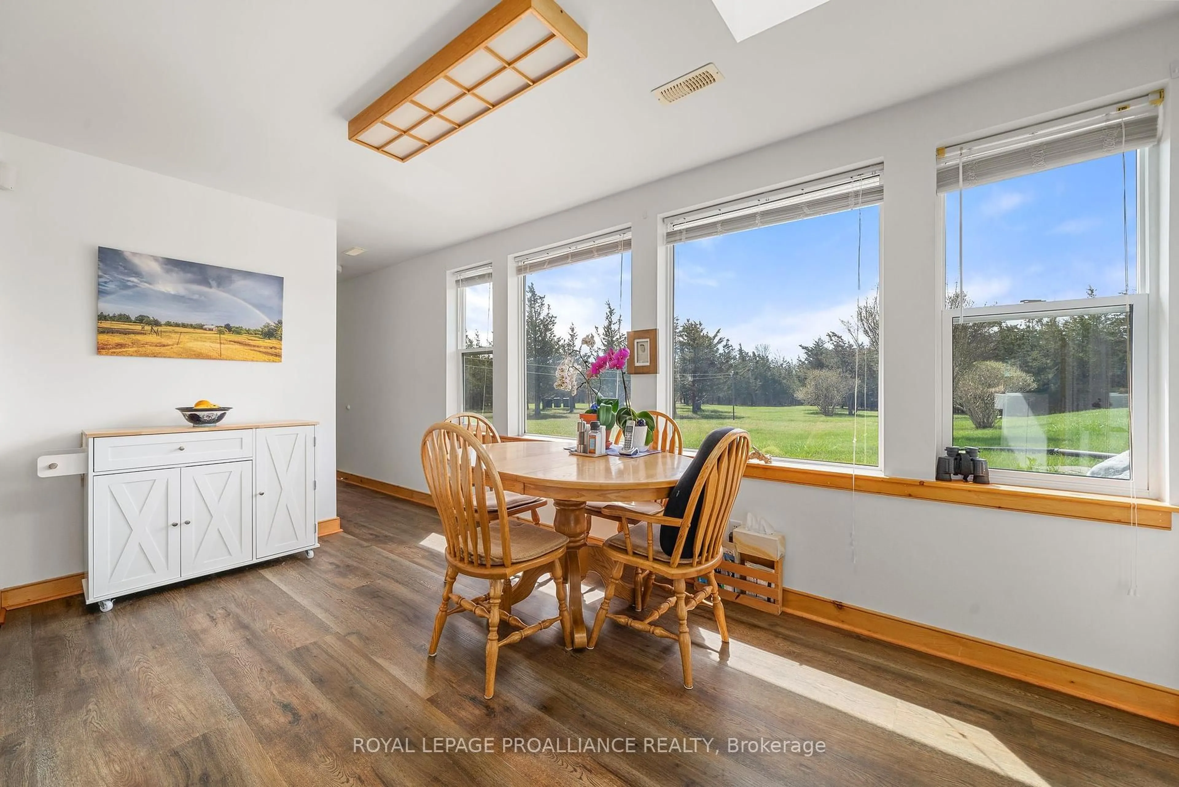 Dining room, wood/laminate floor for 2508 County Rd 7 Rd, Prince Edward County Ontario K0K 2T0