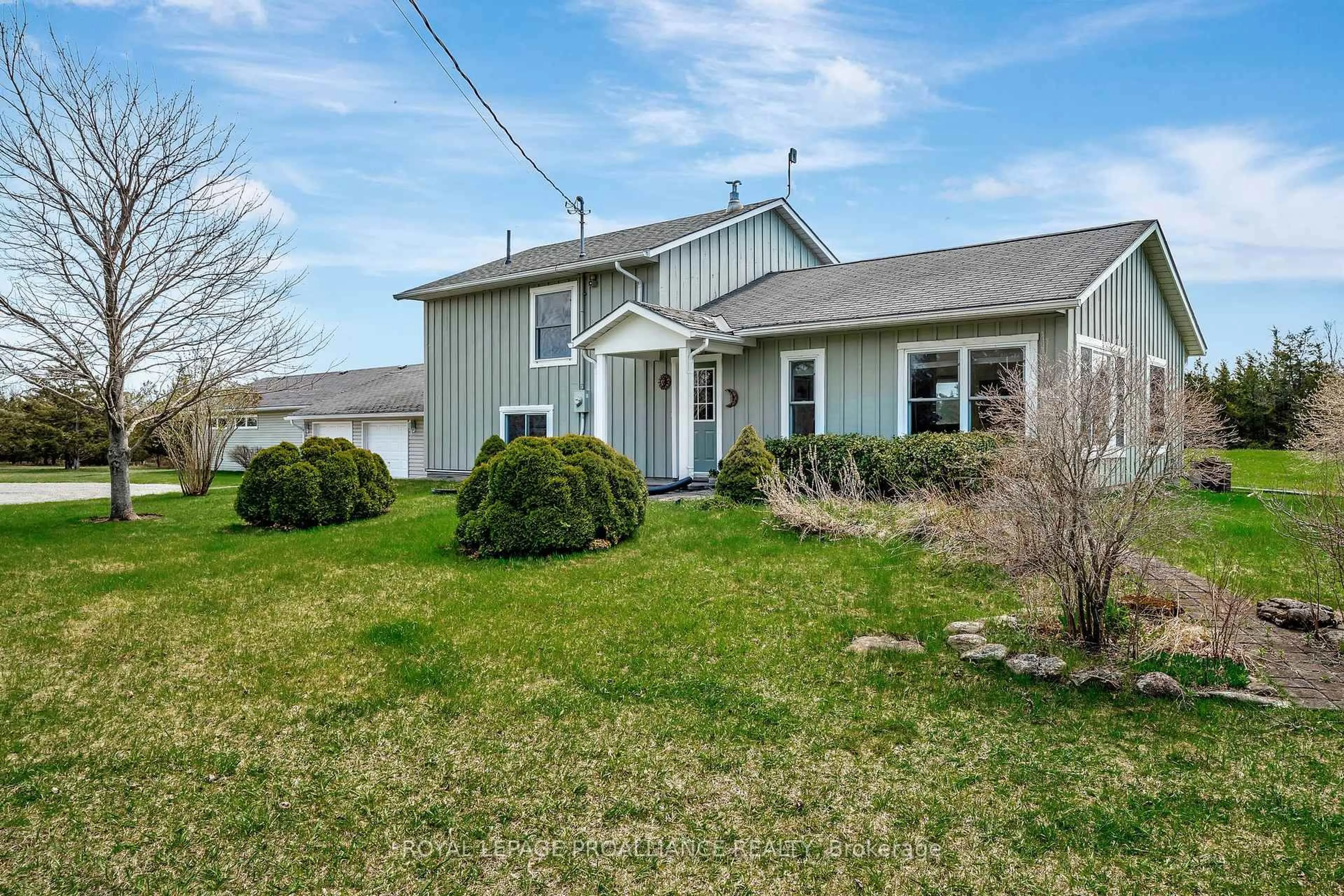 A pic from outside/outdoor area/front of a property/back of a property/a pic from drone, street for 2508 County Rd 7 Rd, Prince Edward County Ontario K0K 2T0