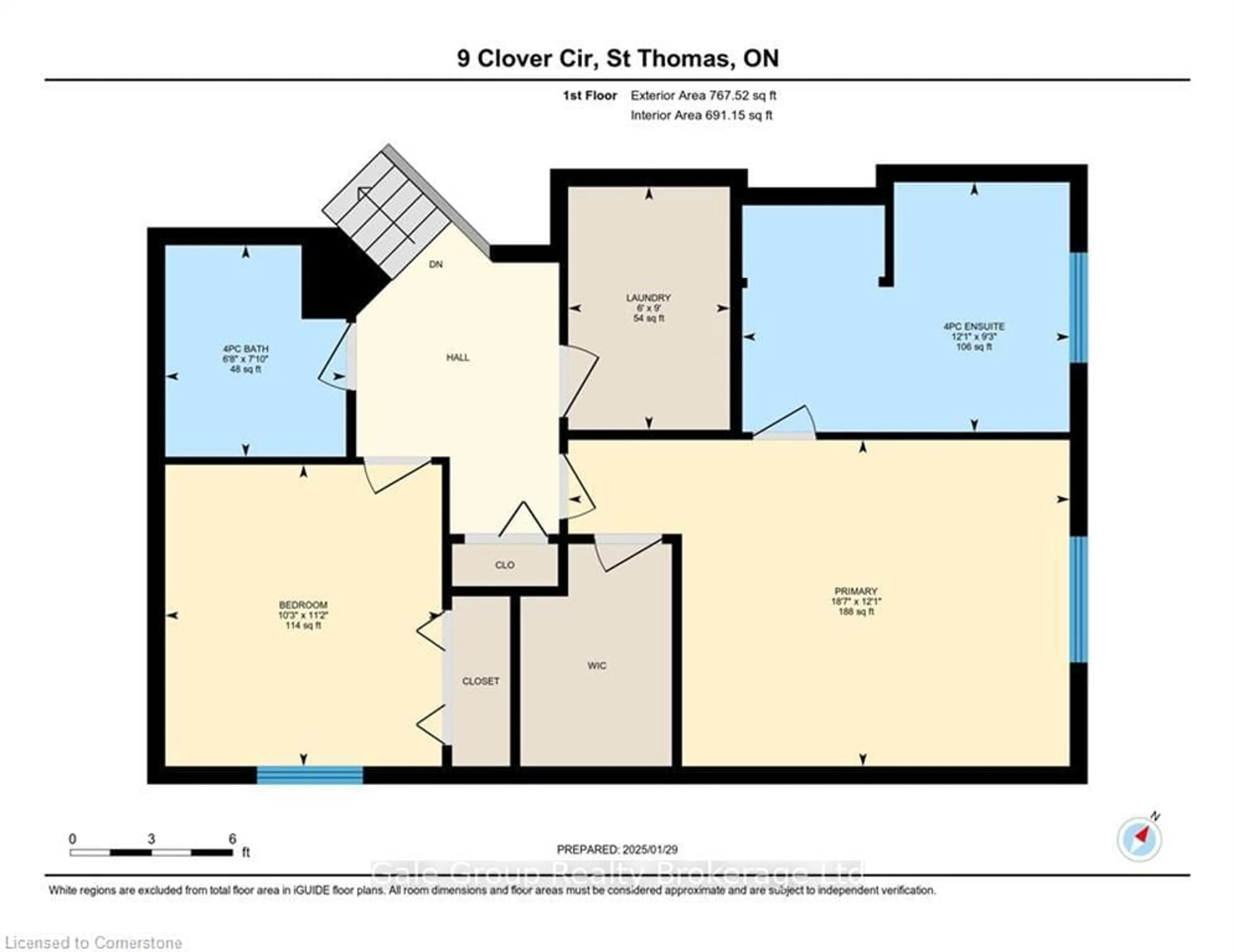 Floor plan for 9 Clover Circ, St. Thomas Ontario N5R 0J3