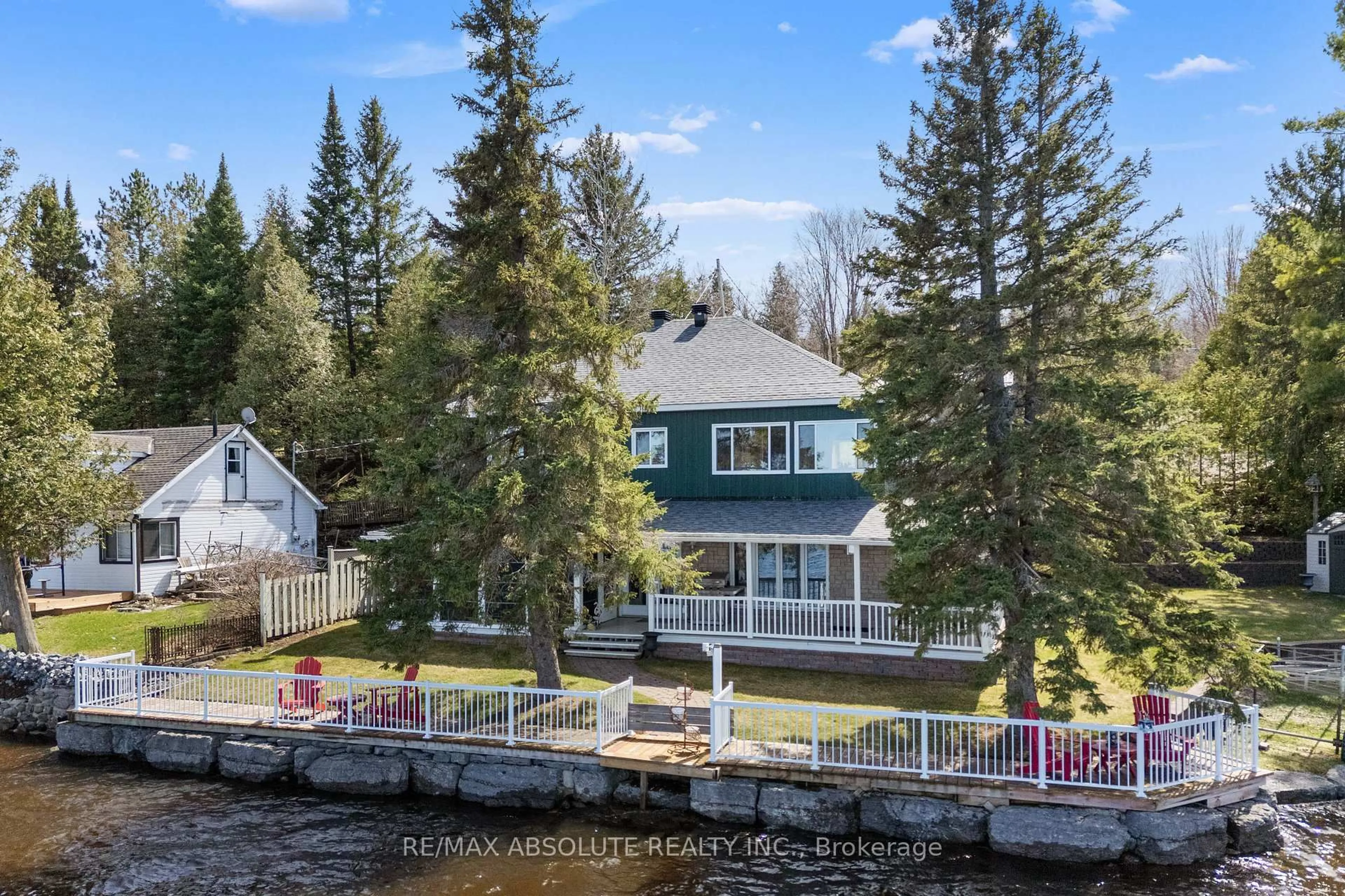 A pic from outside/outdoor area/front of a property/back of a property/a pic from drone, water/lake/river/ocean view for 59 McNeill Rd, Braeside Ontario K0A 1G0