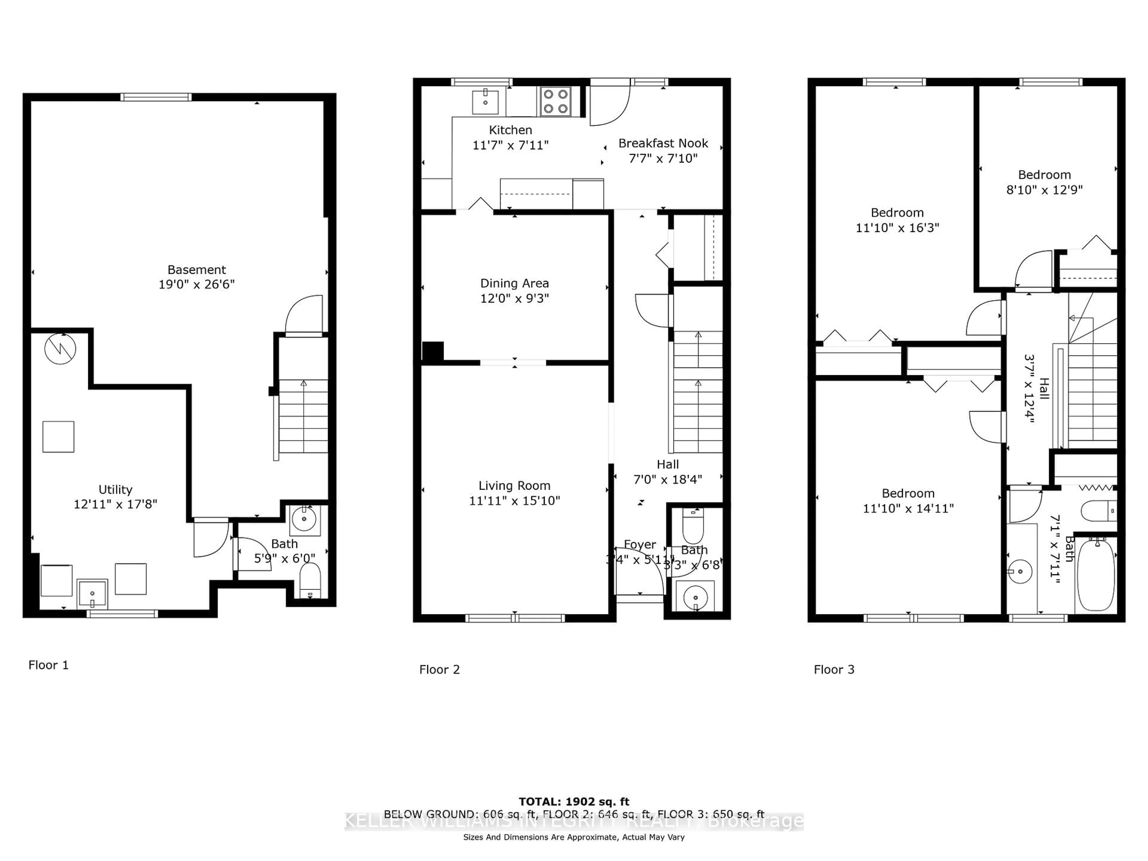Floor plan for 2300 Ogilvie Rd #14, Ottawa Ontario K1J 7X8