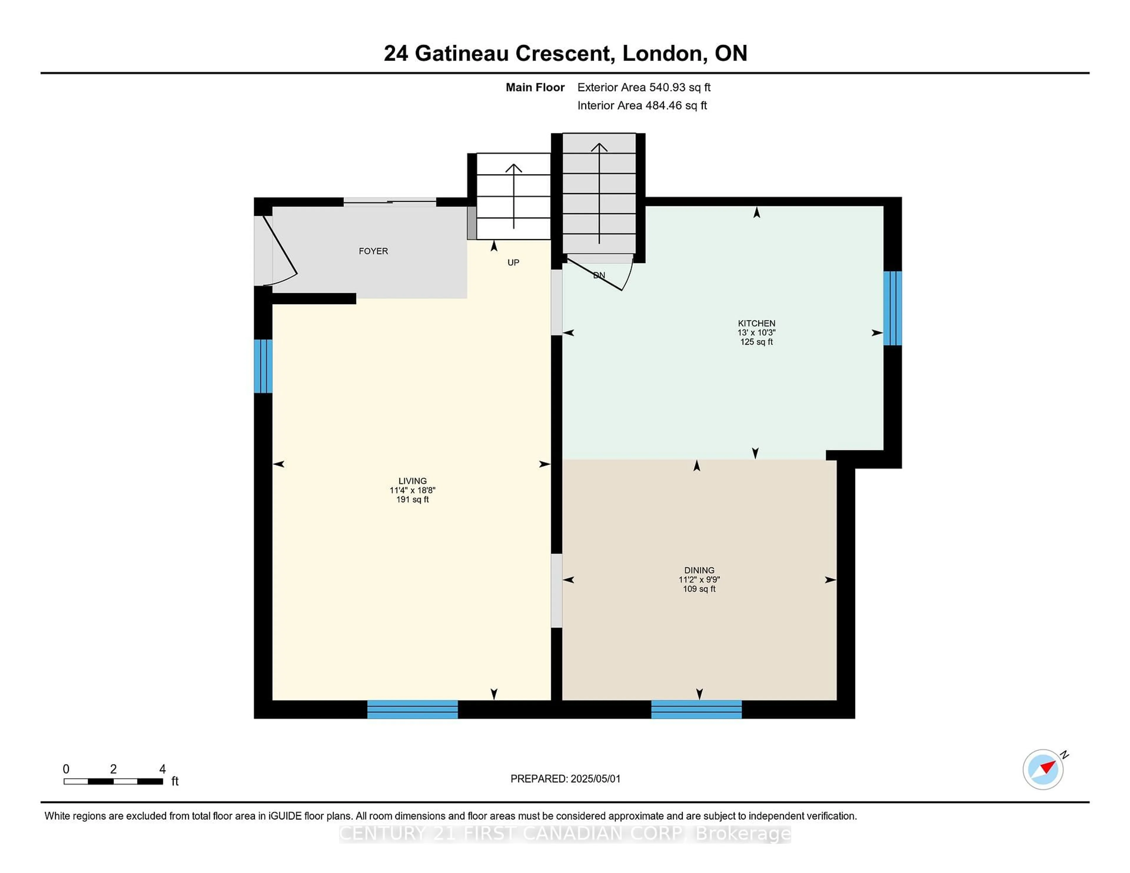 Floor plan for 24 Gatineau Cres, London South Ontario N6K 2Z7