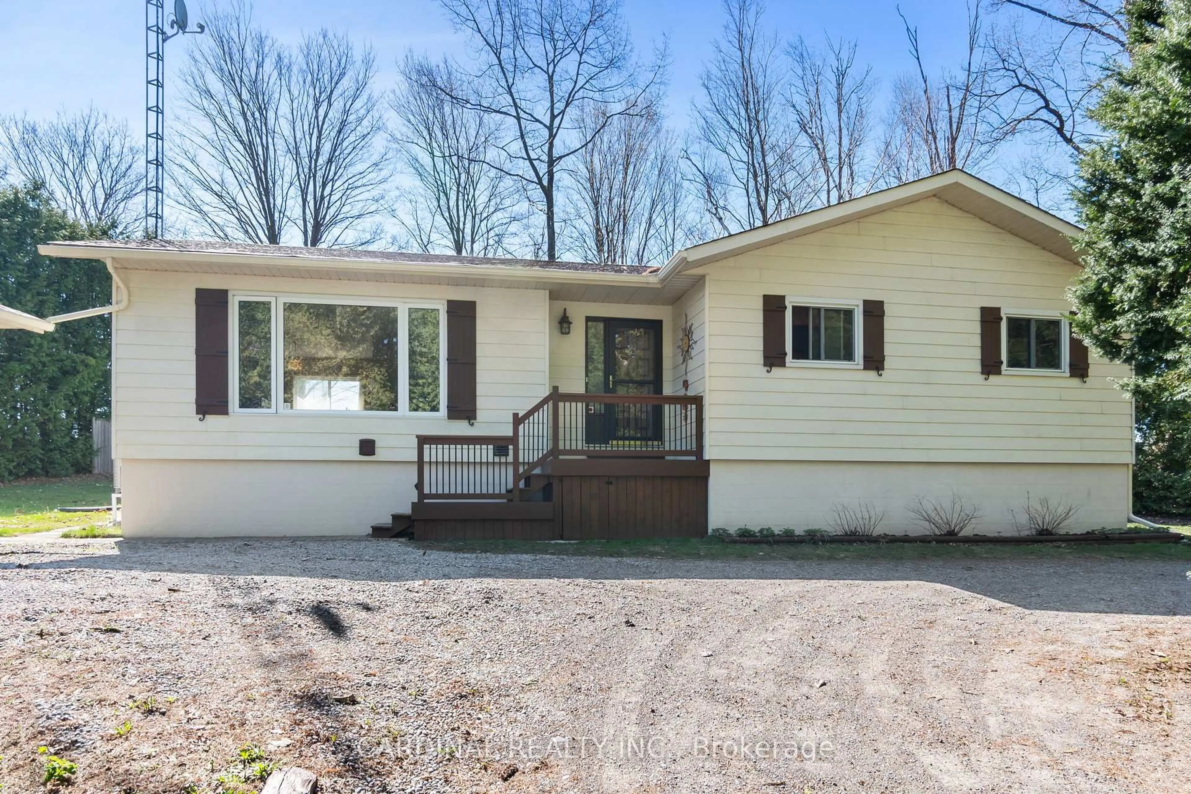 Home with vinyl exterior material, street for 14253 Little Lake Rd, Cramahe Ontario K0K 1H0