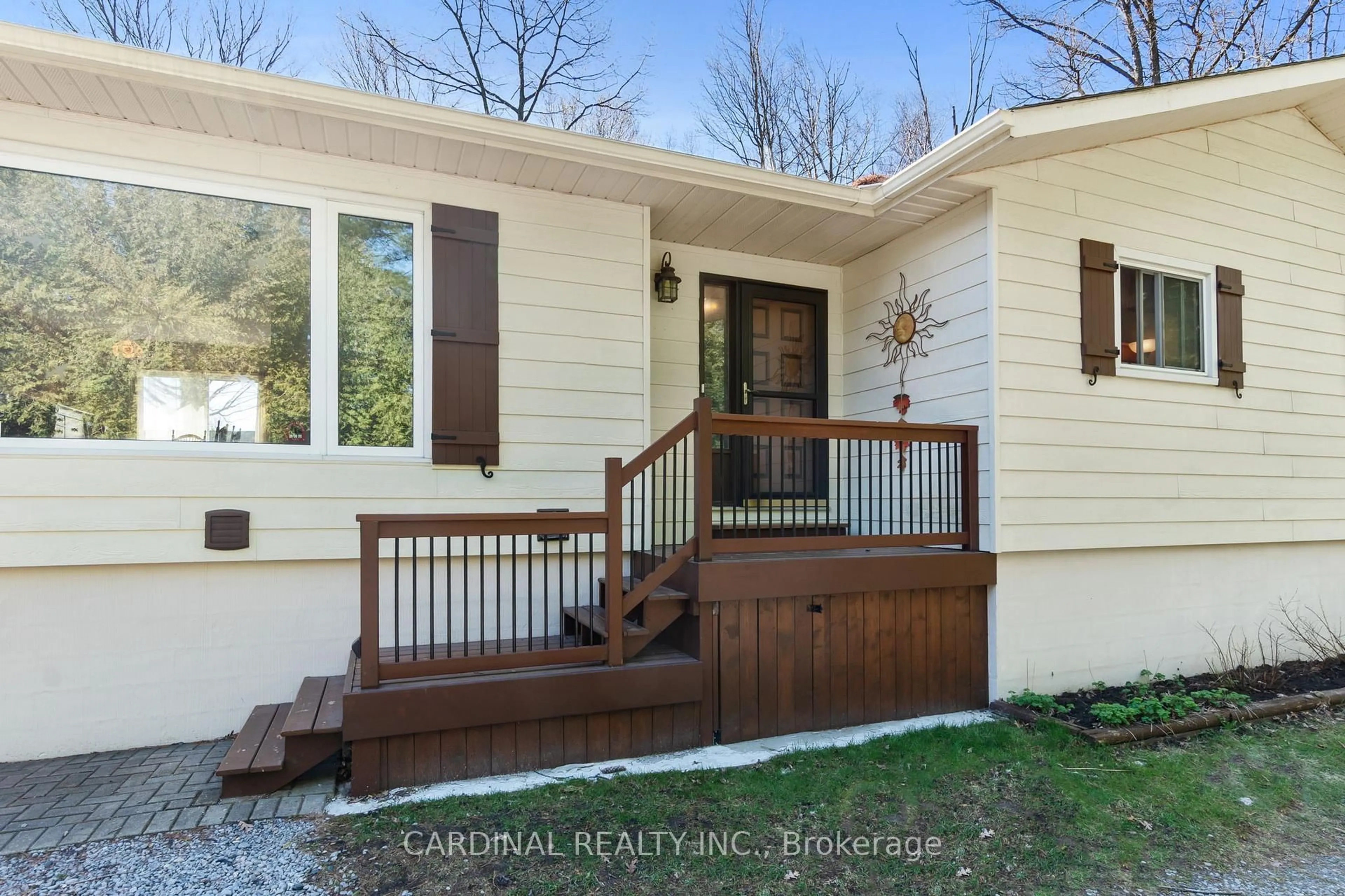 Home with vinyl exterior material, street for 14253 Little Lake Rd, Cramahe Ontario K0K 1H0