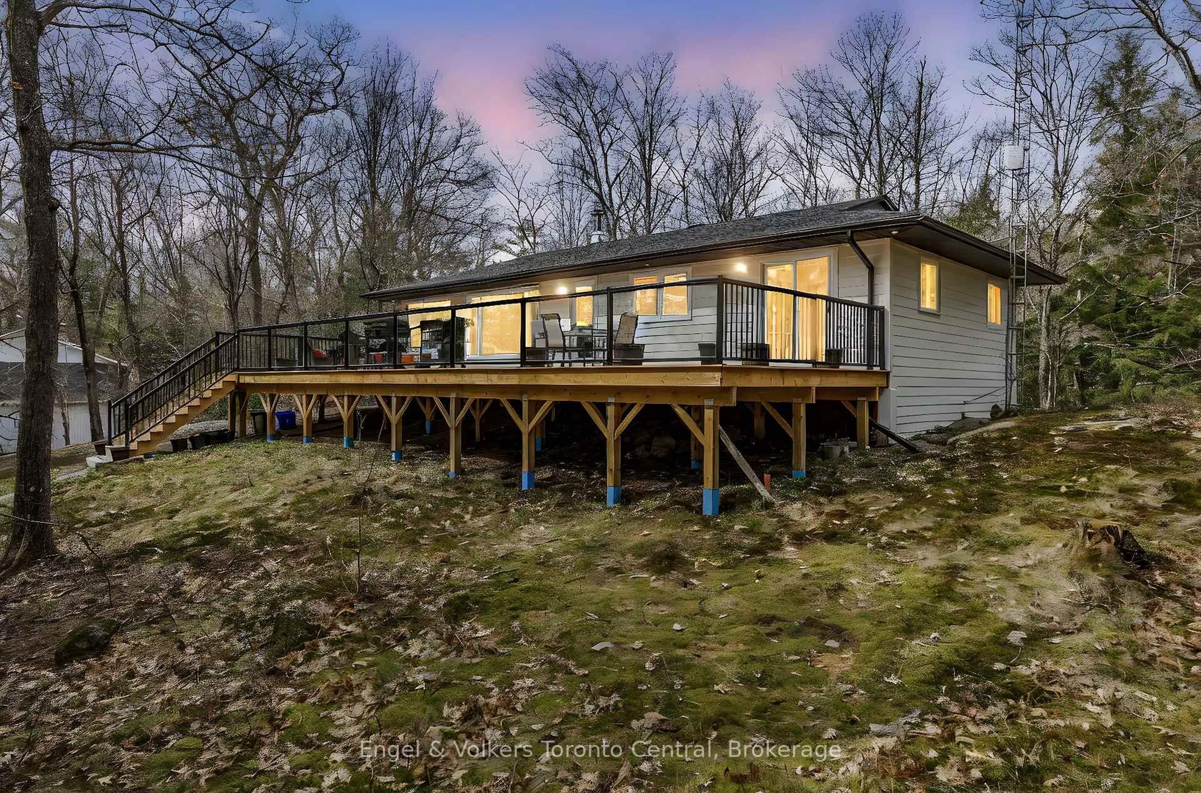 A pic from outside/outdoor area/front of a property/back of a property/a pic from drone, water/lake/river/ocean view for 2481 Falkenburg Rd, Muskoka Lakes Ontario P0B 1J0