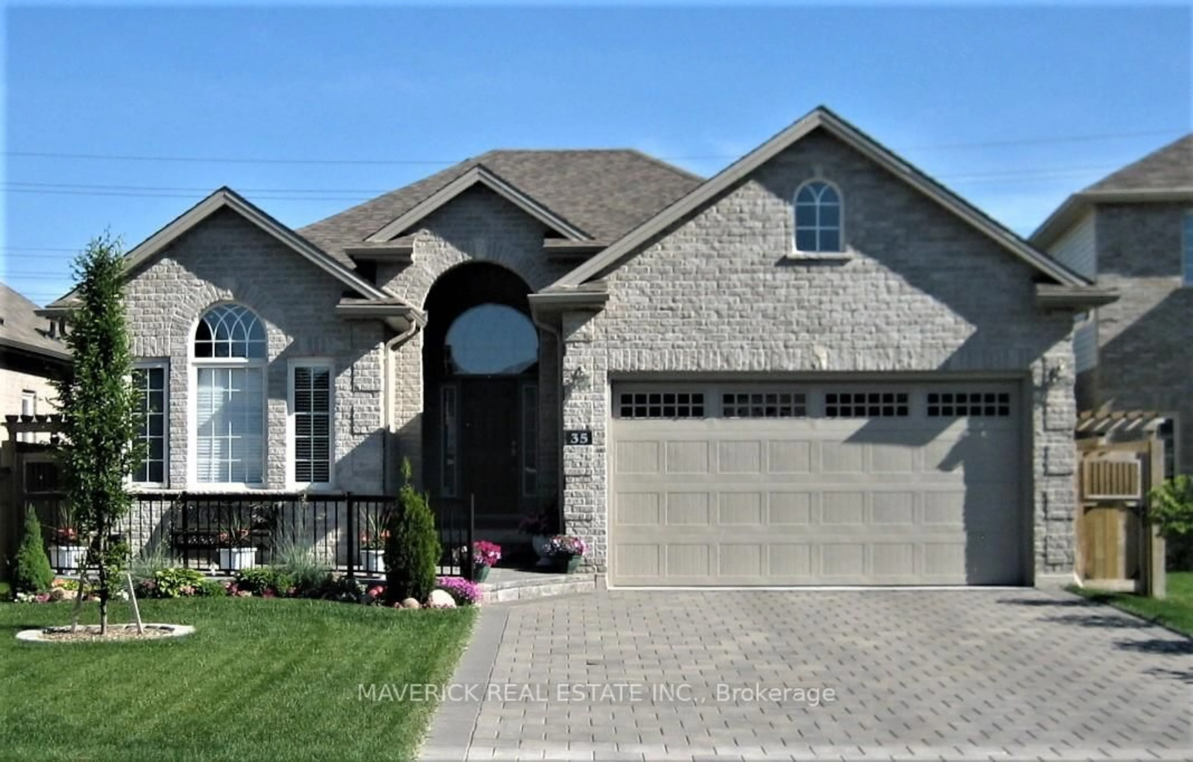Home with brick exterior material, street for 35 Greyrock Cres, London East Ontario N5Y 6L4