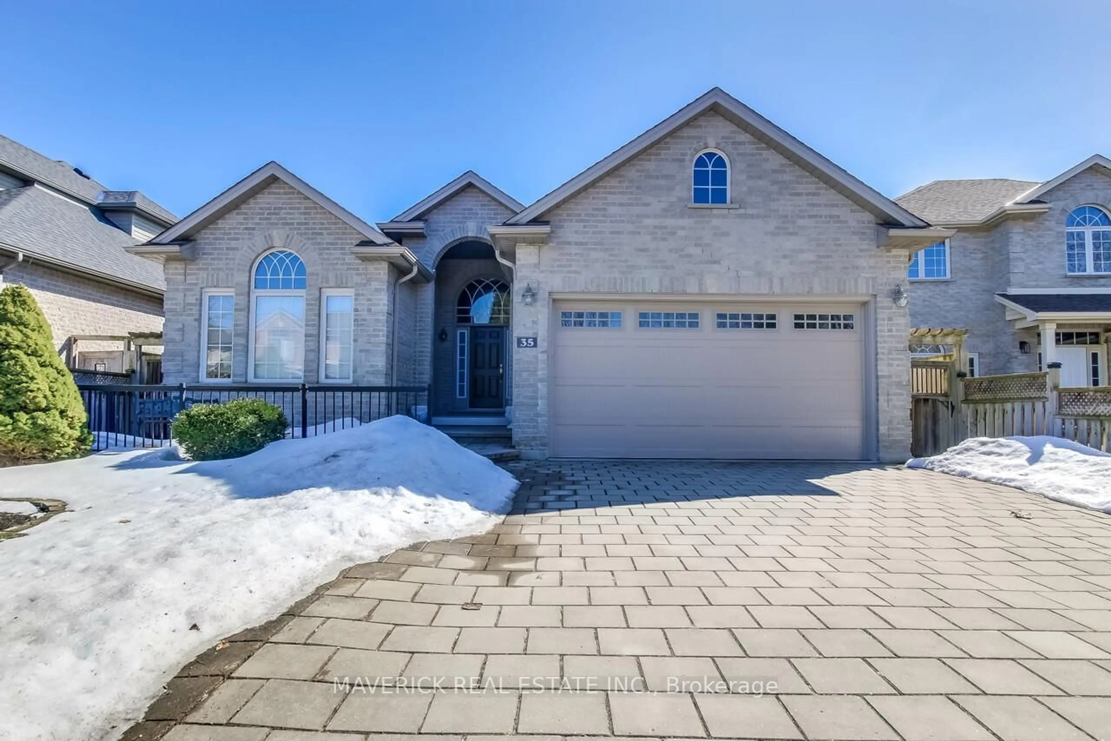 Home with brick exterior material, street for 35 Greyrock Cres, London East Ontario N5Y 6L4
