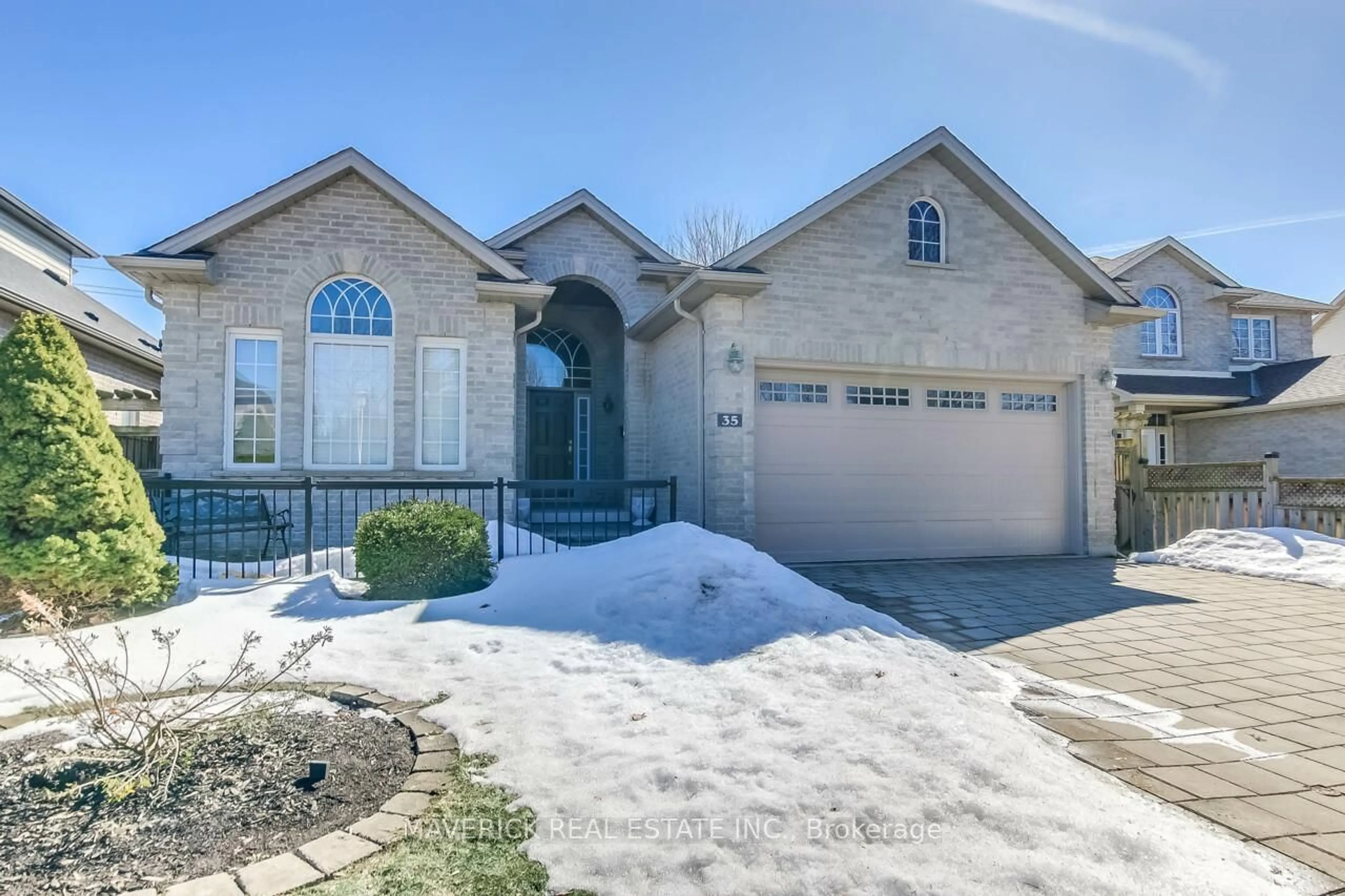 Home with brick exterior material, street for 35 Greyrock Cres, London East Ontario N5Y 6L4