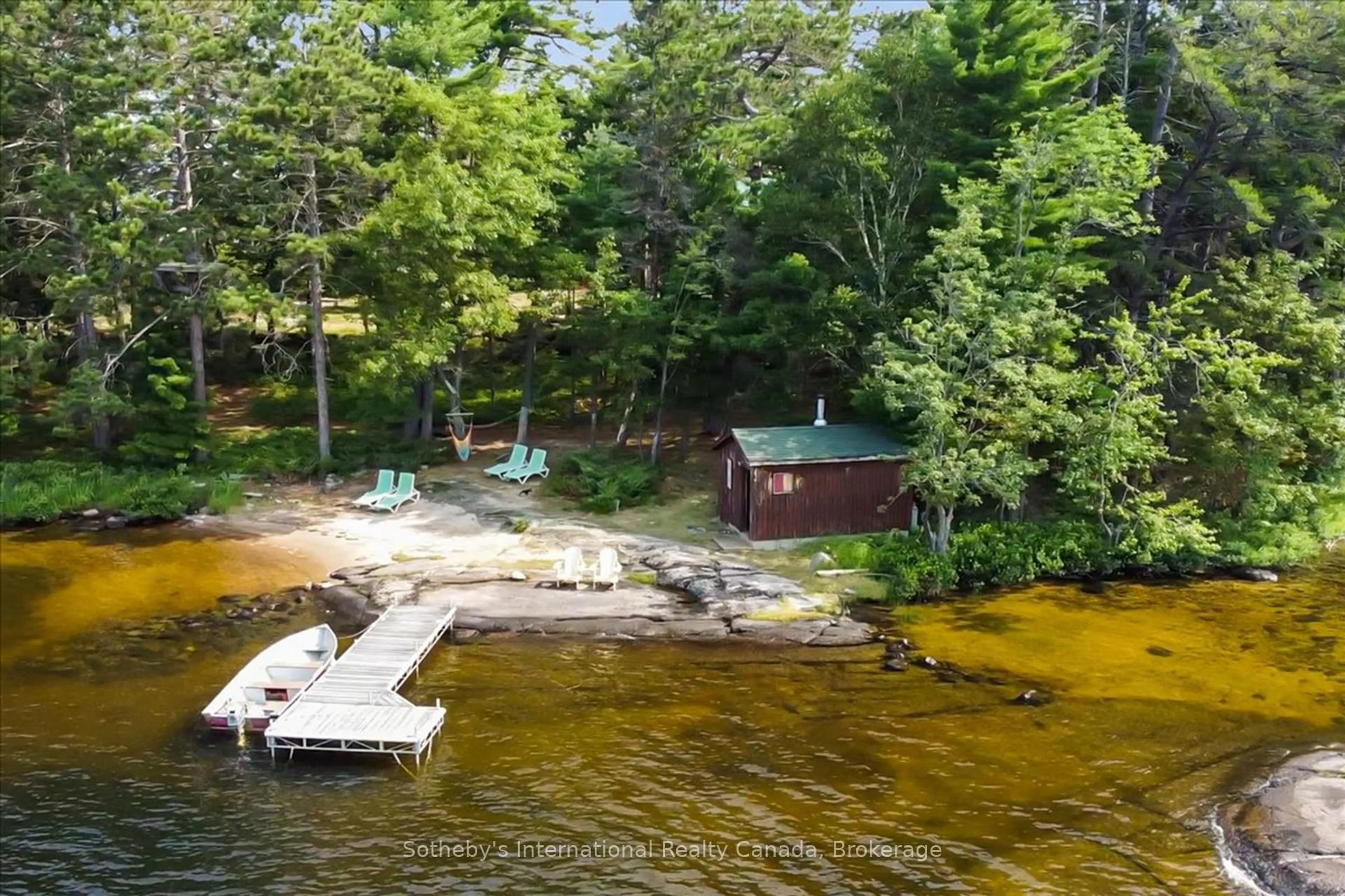 A pic from outside/outdoor area/front of a property/back of a property/a pic from drone, water/lake/river/ocean view for 1 BRILL'S ISLAND N/A, Nipissing Ontario P0H 1H0