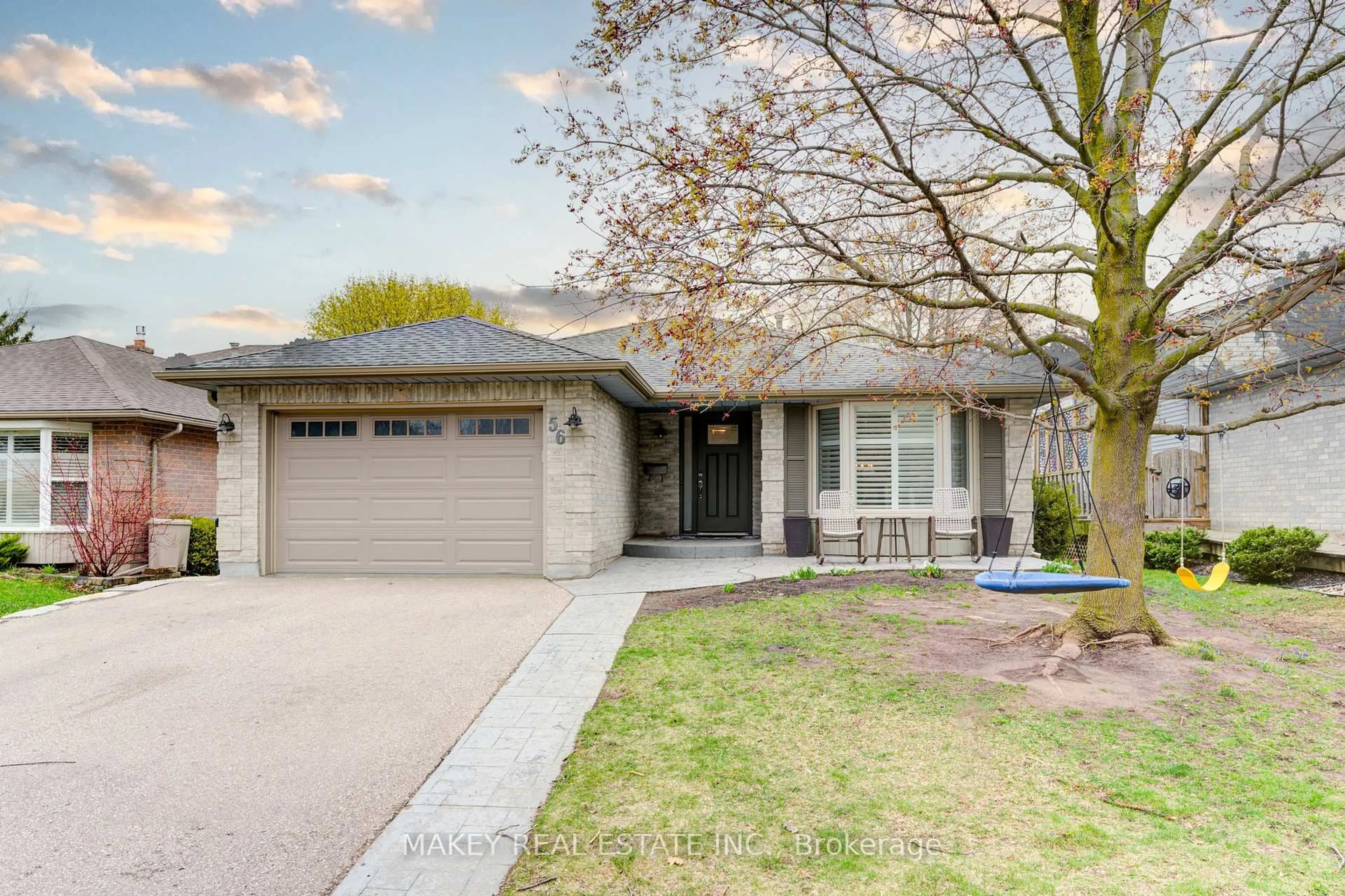 Home with brick exterior material, street for 56 Kilkerran Cres, Kitchener Ontario N2R 1B9