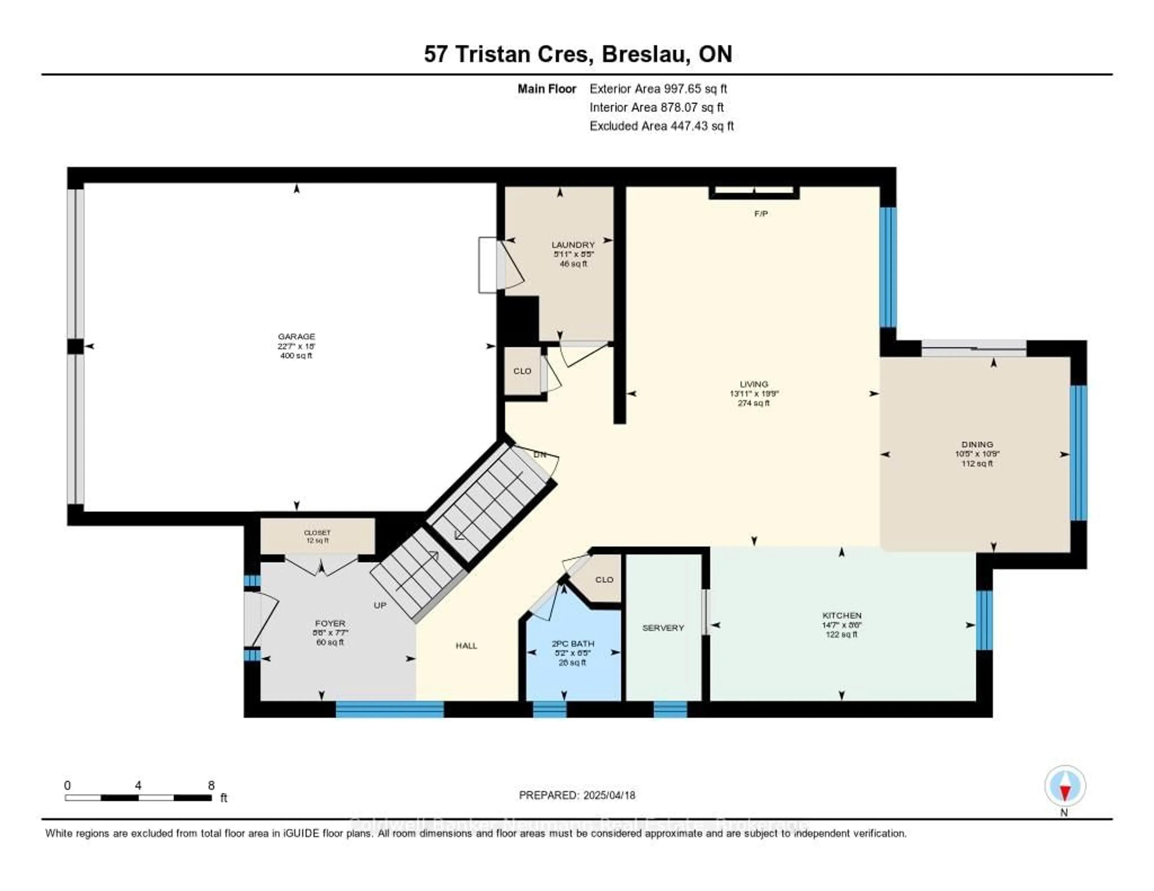 Floor plan for 57 Tristan Cres, Woolwich Ontario N0B 1M0