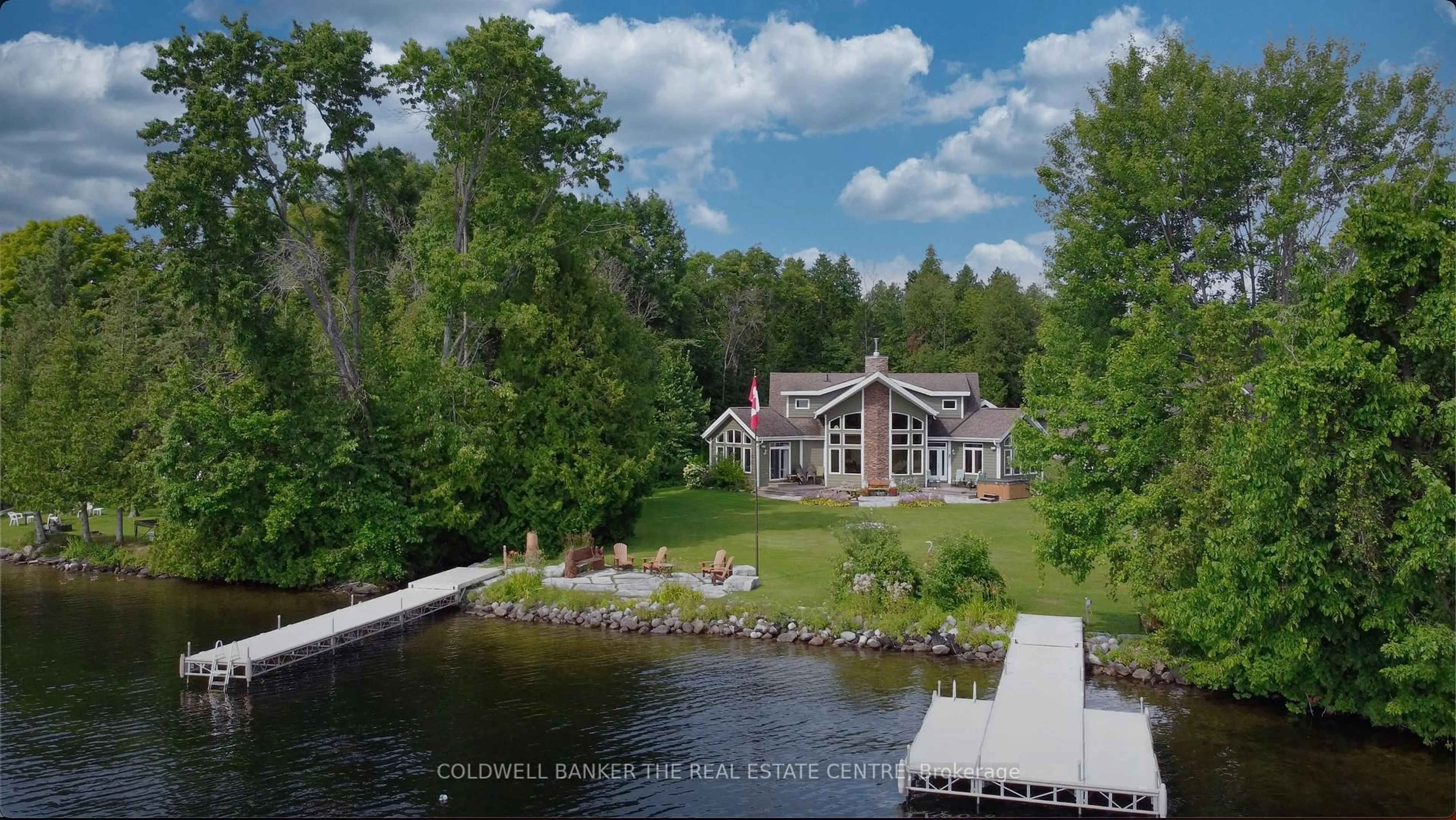 A pic from outside/outdoor area/front of a property/back of a property/a pic from drone, water/lake/river/ocean view for 126 Jasper Dr, Kawartha Lakes Ontario K0M 2B0