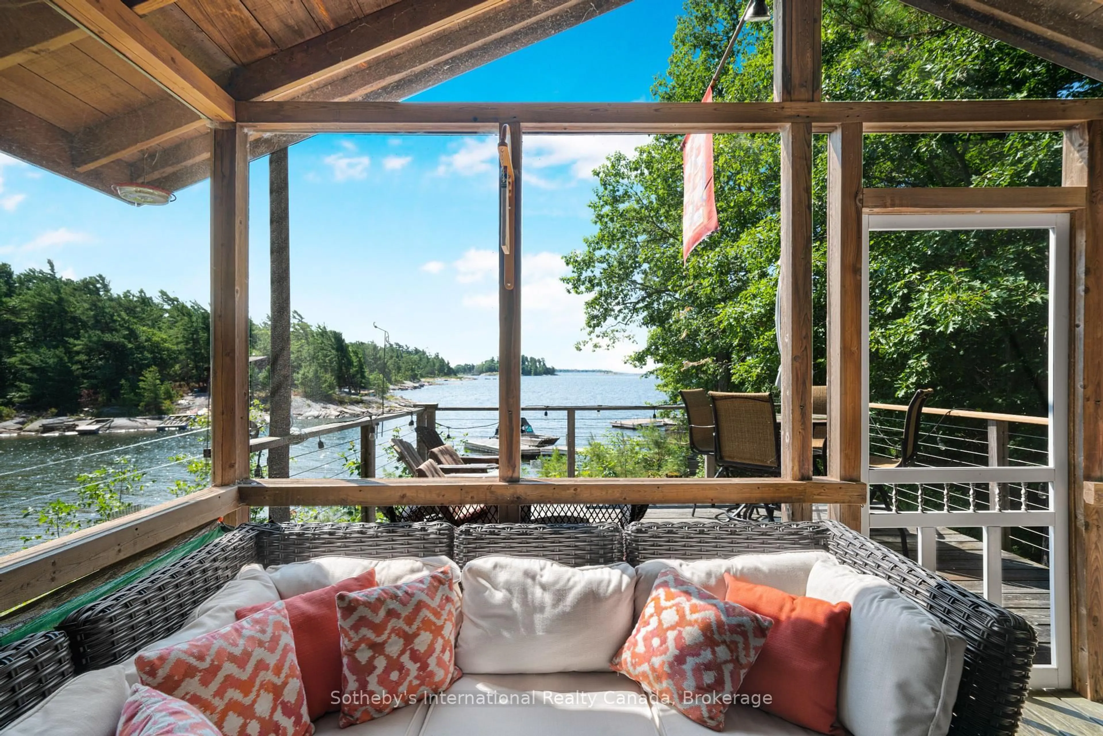 Patio, water/lake/river/ocean view for 20 A65 Island N/A, The Archipelago Ontario P0G 1G0