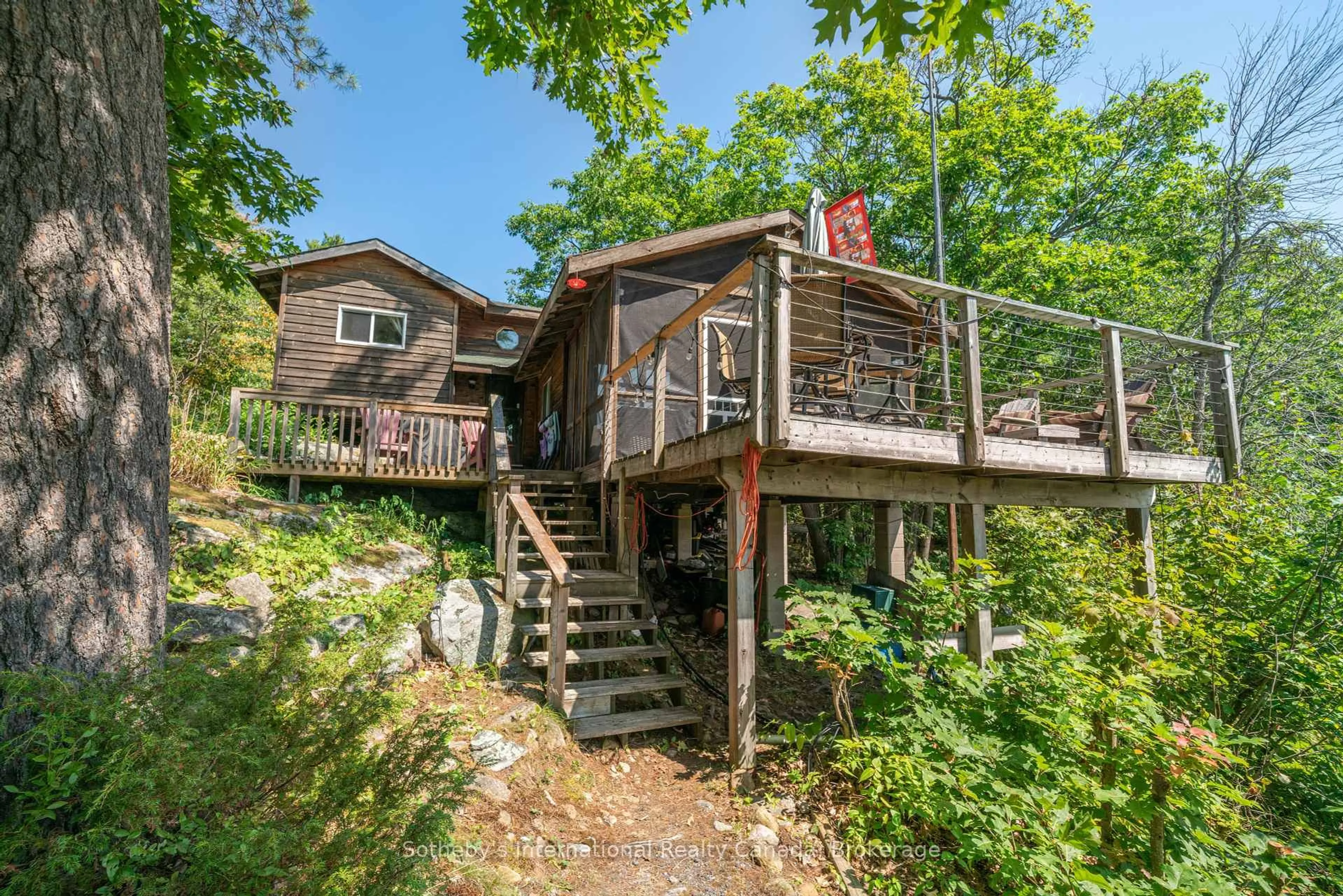 Patio, water/lake/river/ocean view for 20 A65 Island N/A, The Archipelago Ontario P0G 1G0