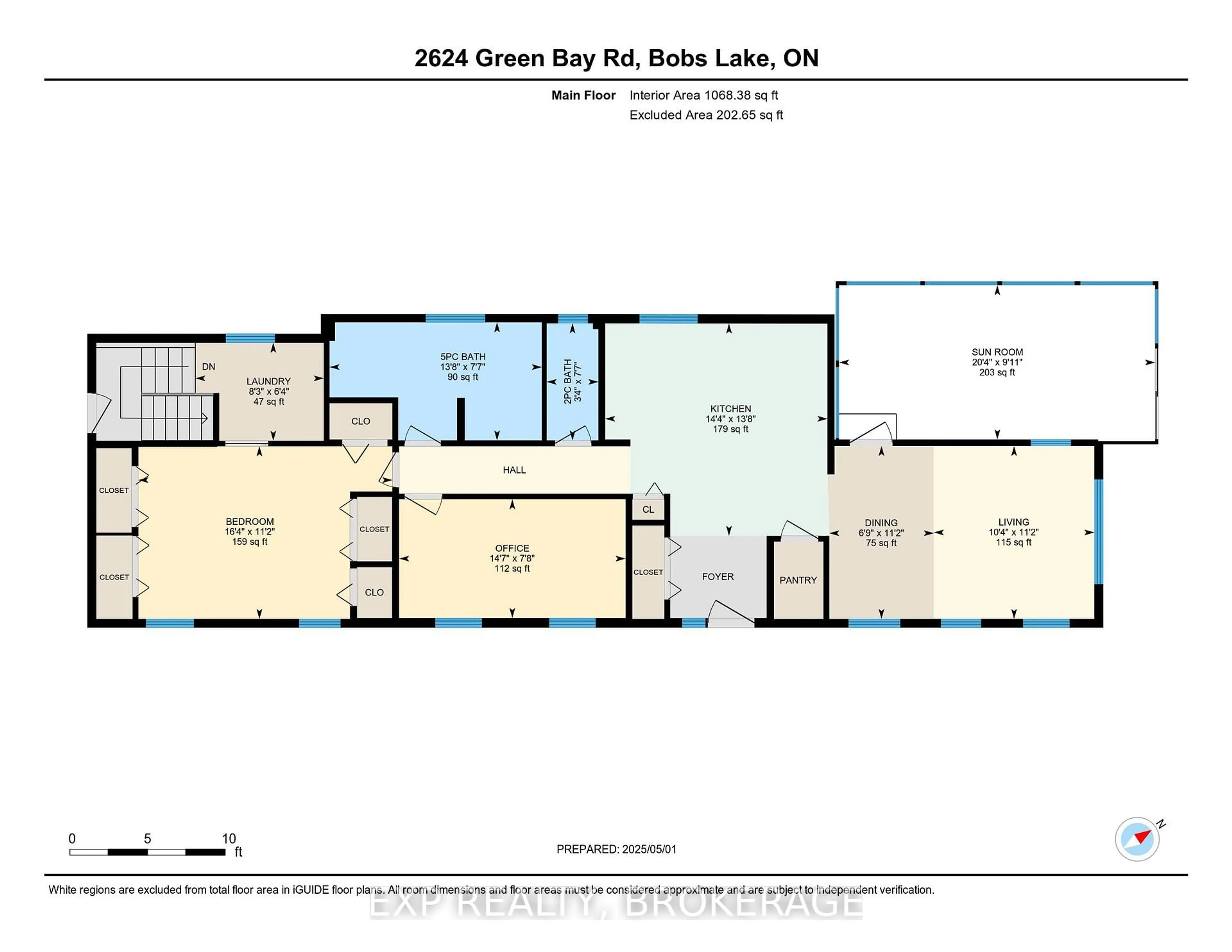 Floor plan for 2624 Green Bay Rd, Tichborne Ontario K0H 2V0