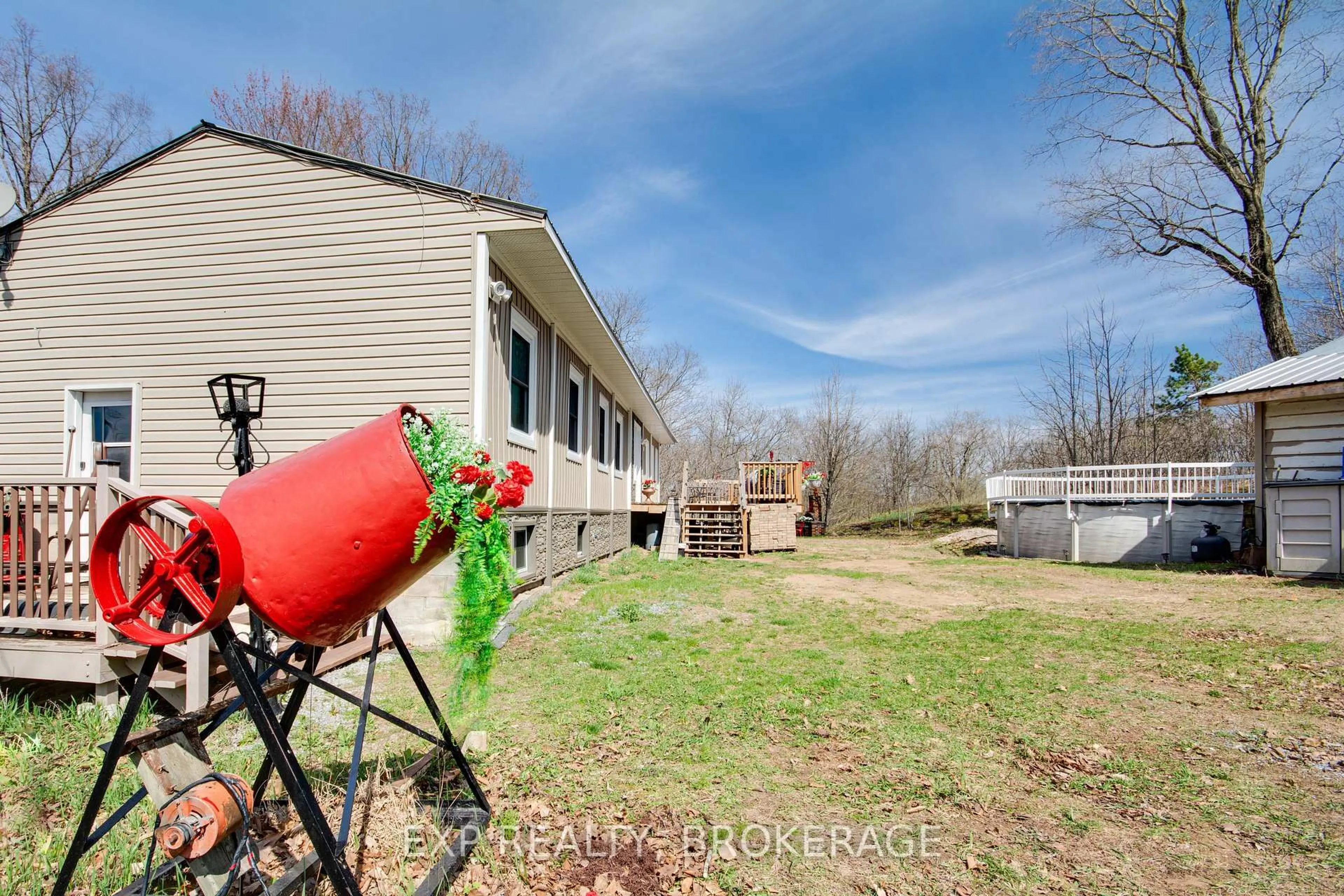 A pic from outside/outdoor area/front of a property/back of a property/a pic from drone, water/lake/river/ocean view for 2624 Green Bay Rd, Tichborne Ontario K0H 2V0