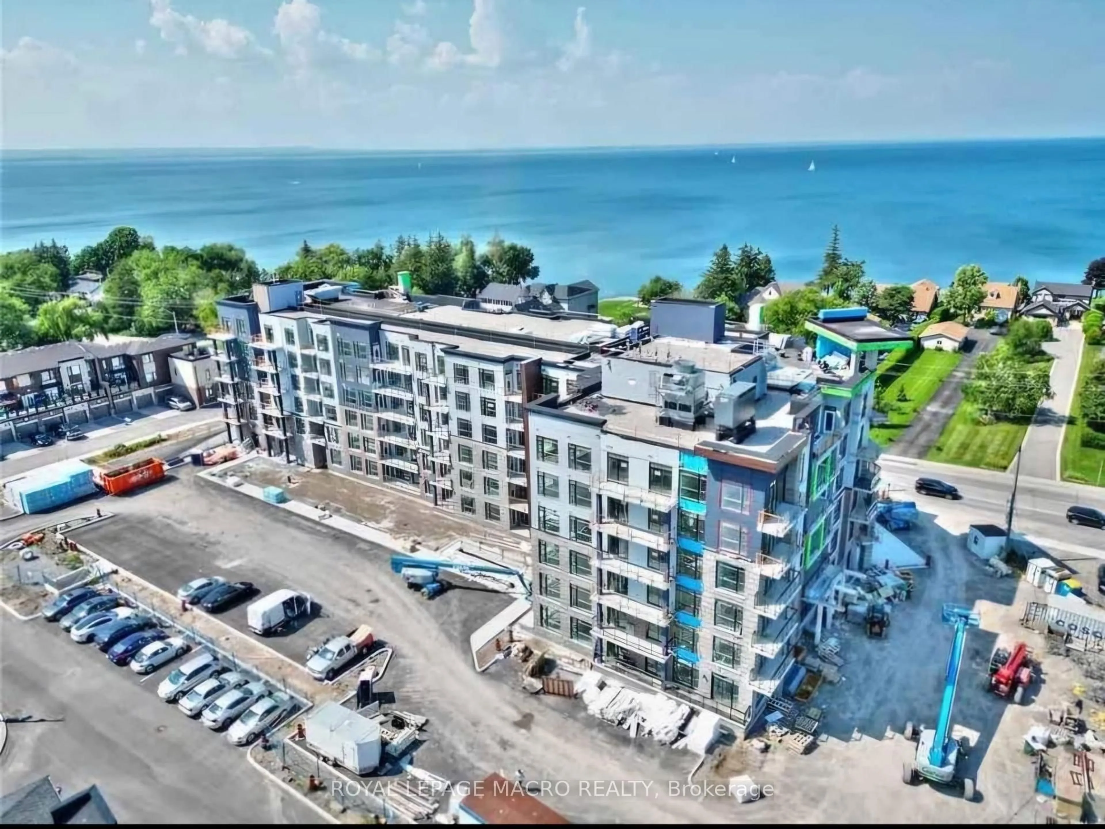 A pic from outside/outdoor area/front of a property/back of a property/a pic from drone, building for 600 North Service Rd ##210, Hamilton Ontario L8E 5A7