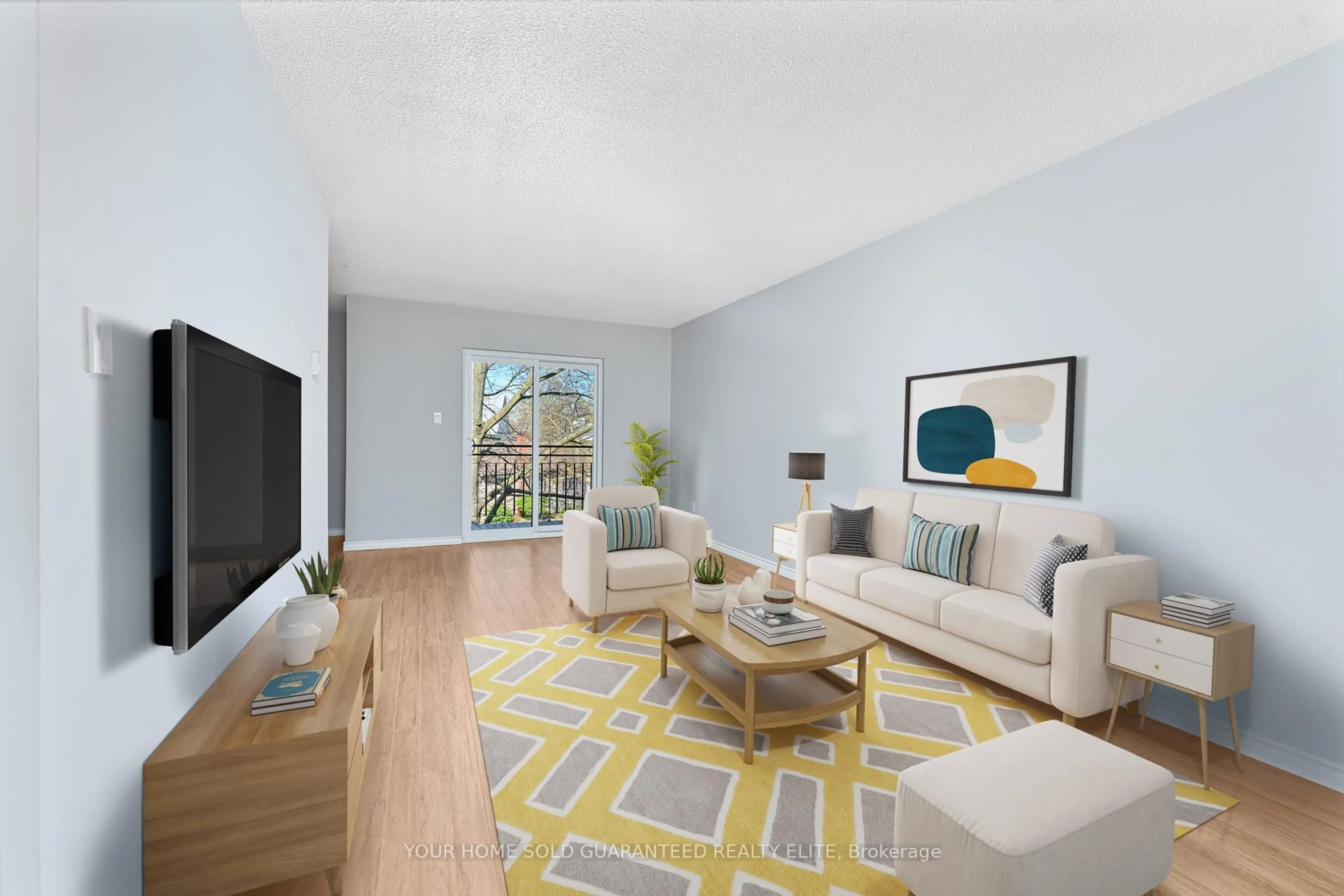 Living room with furniture, unknown for 4209 Hixon St #202, Lincoln Ontario L3J 0K2