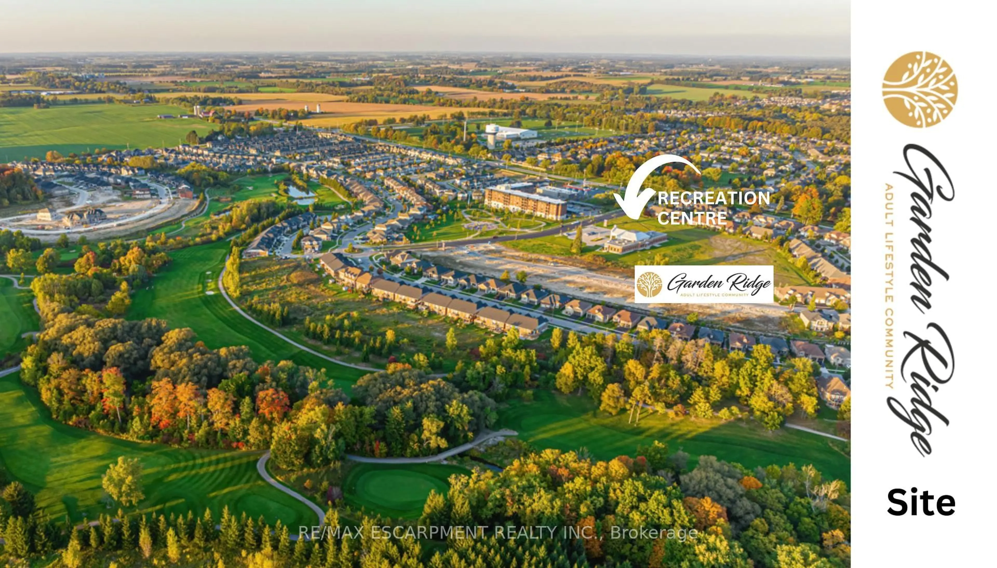 A pic from outside/outdoor area/front of a property/back of a property/a pic from drone, water/lake/river/ocean view for 800 Garden Court Cres, Woodstock Ontario N4T 0A3