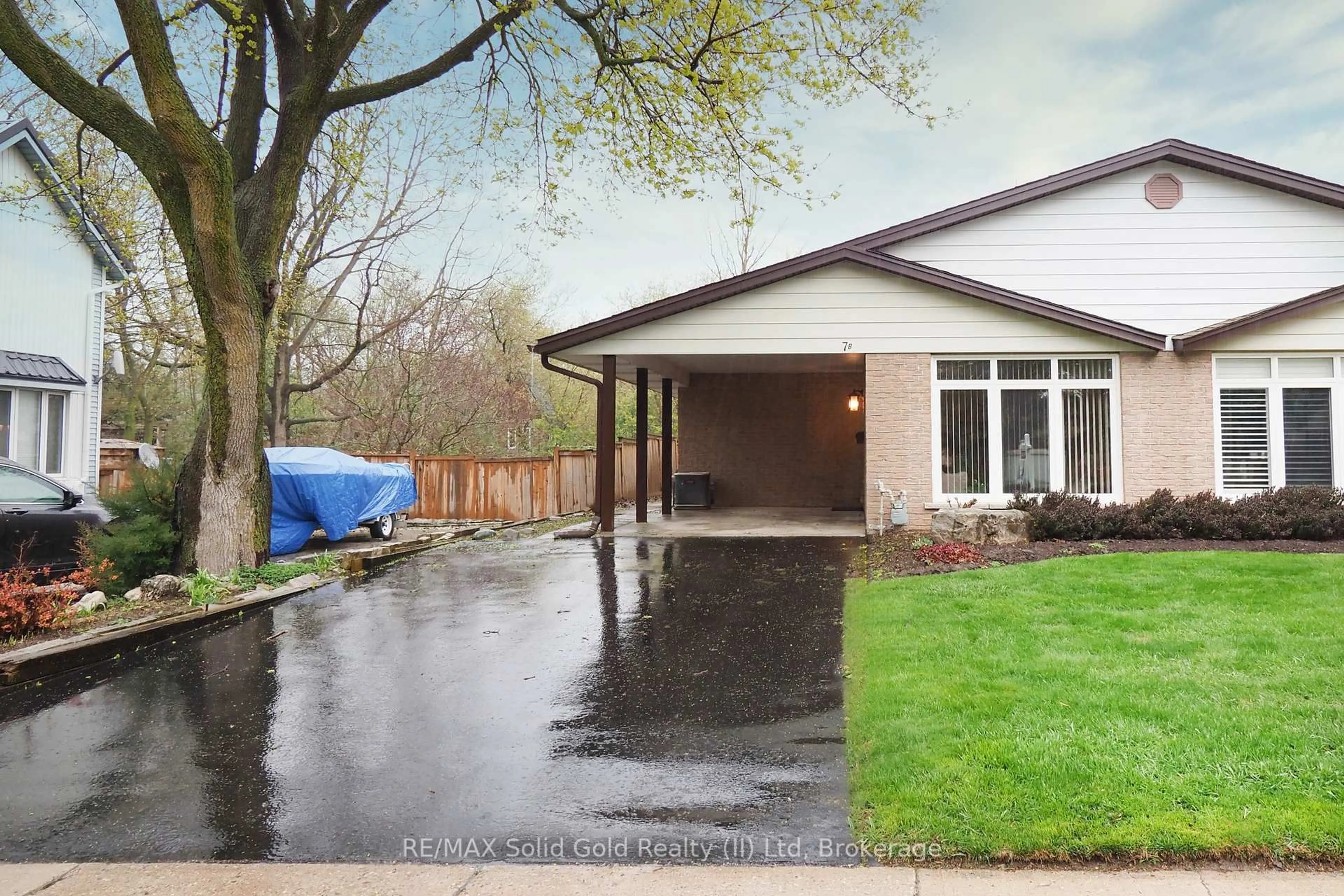 Home with vinyl exterior material, street for 7B Dunke St, Woolwich Ontario N3B 2A6